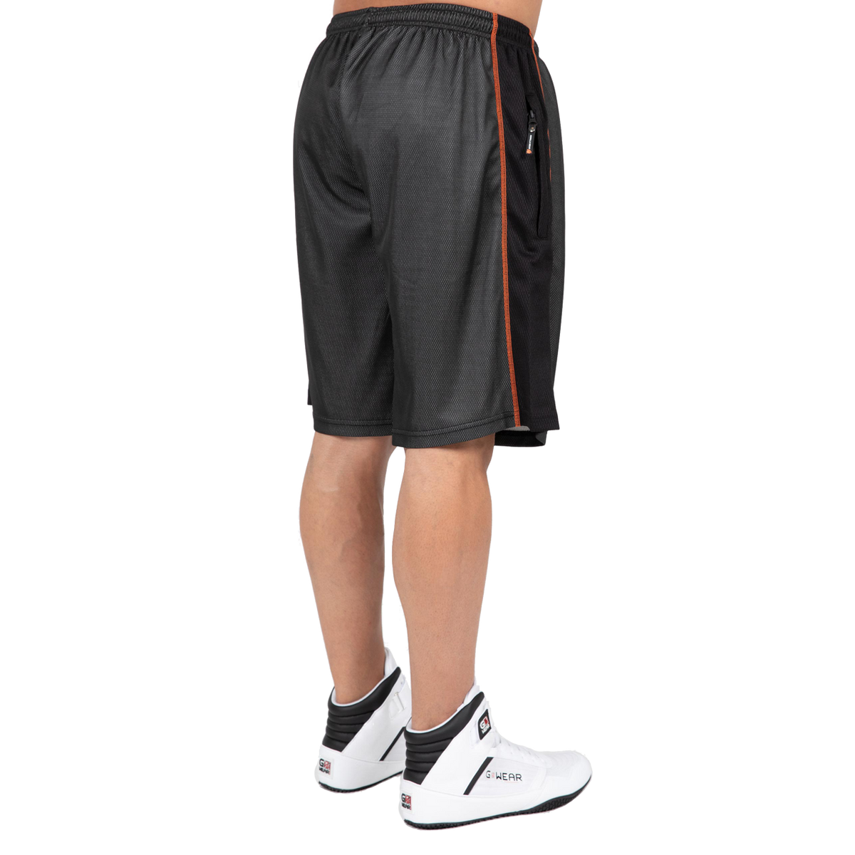 Gorilla Wear Wallace Mesh Shorts, grey/orange