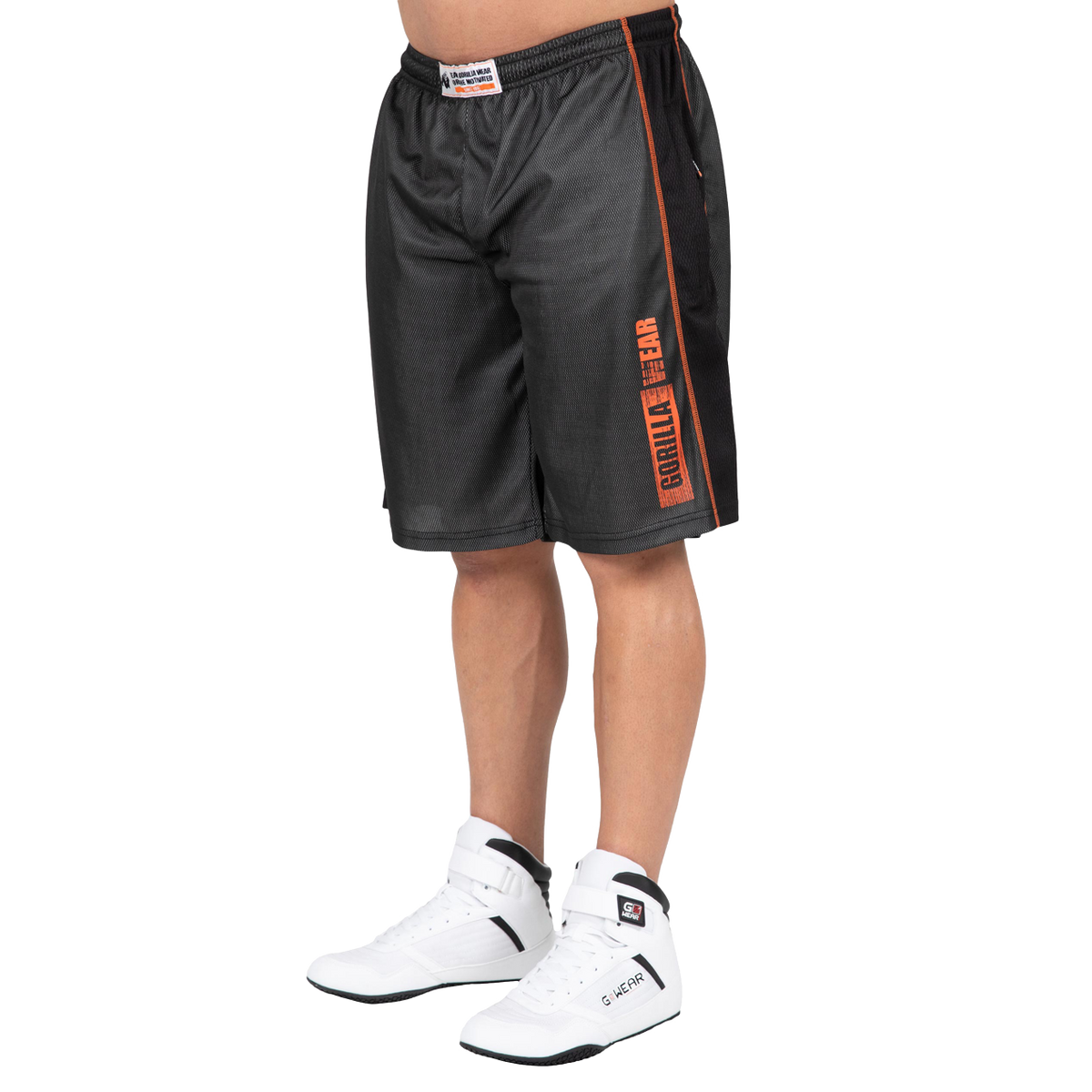 Gorilla Wear Wallace Mesh Shorts, grey/orange