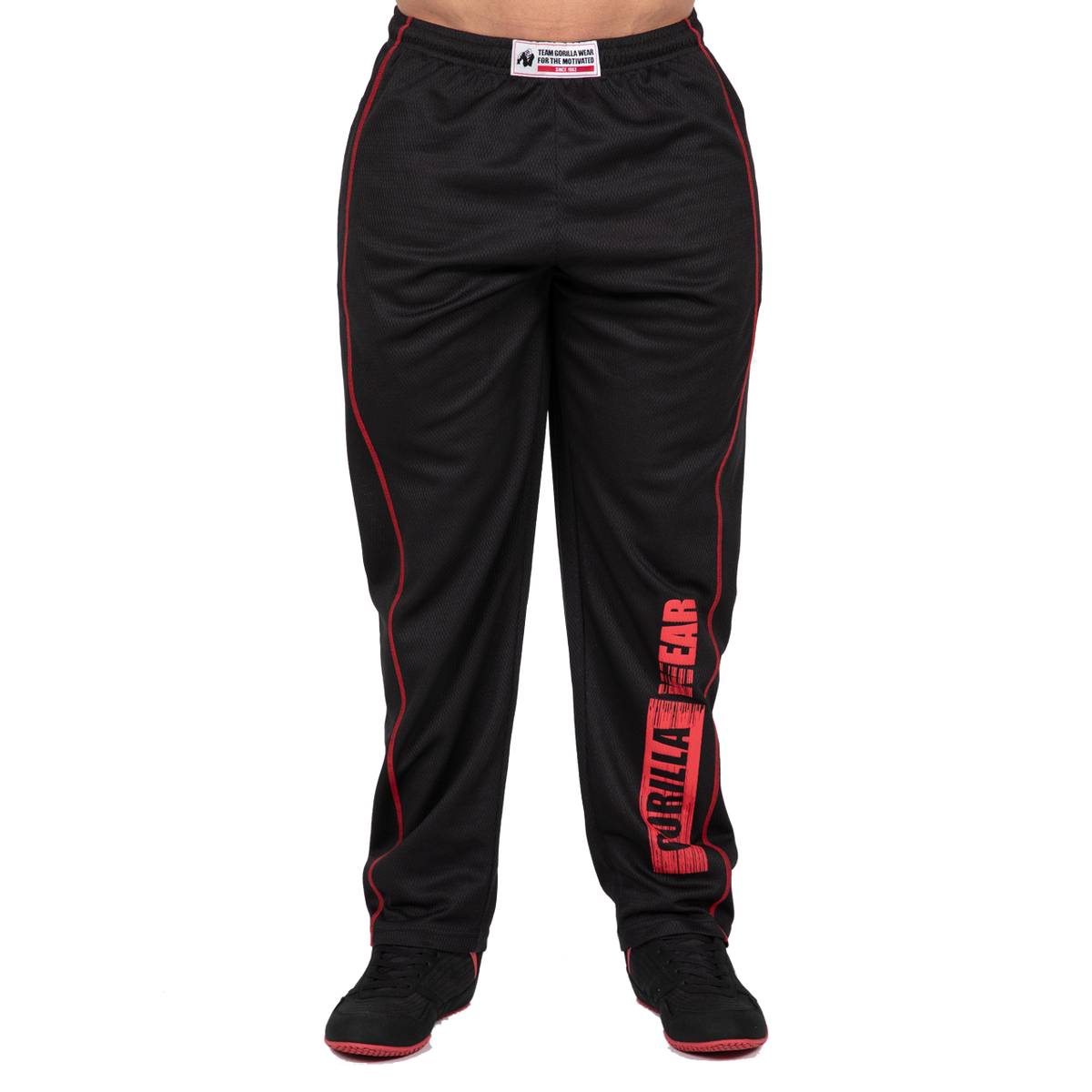 Gorilla Wear Wallace Mesh Pants, black/red