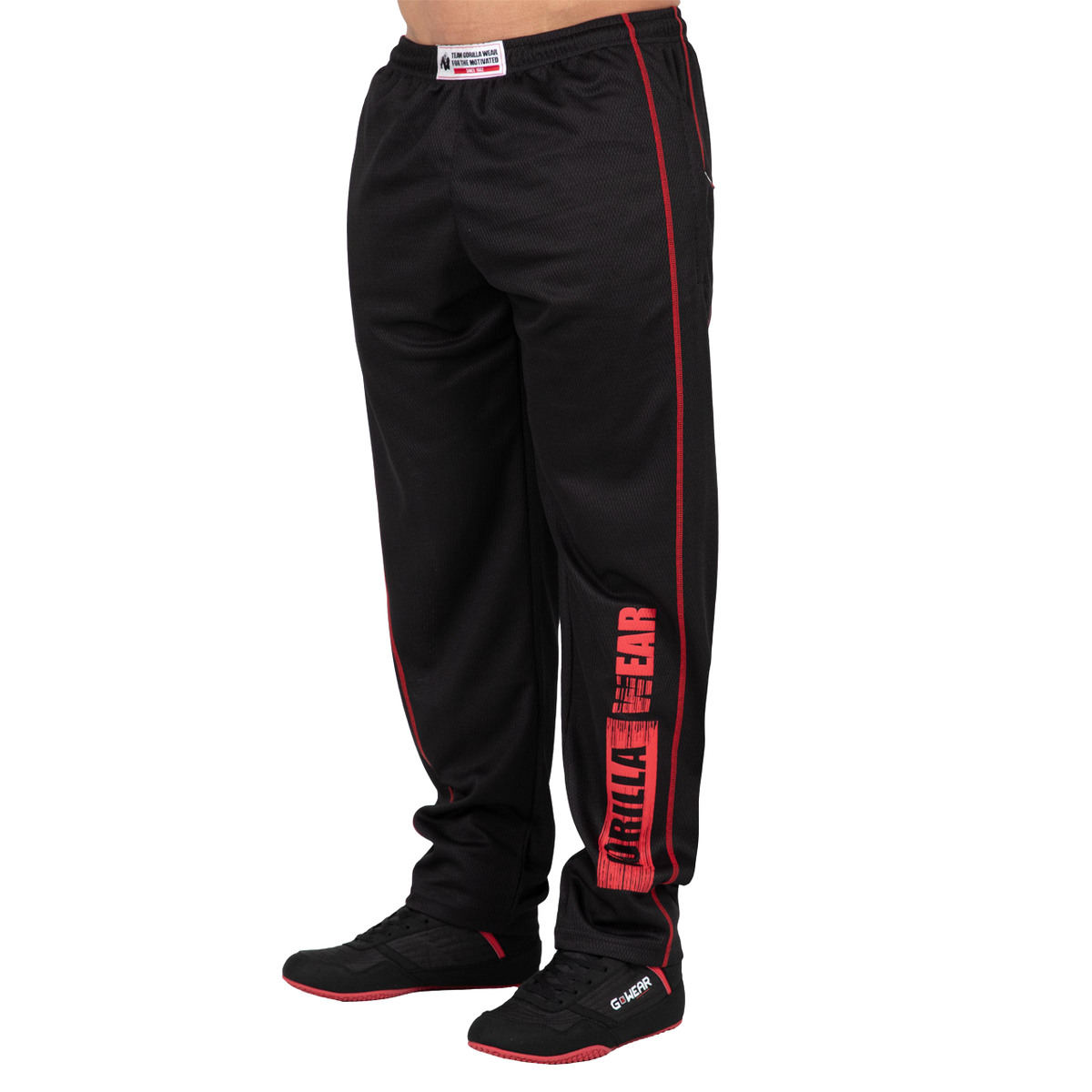 Gorilla Wear Wallace Mesh Pants, black/red