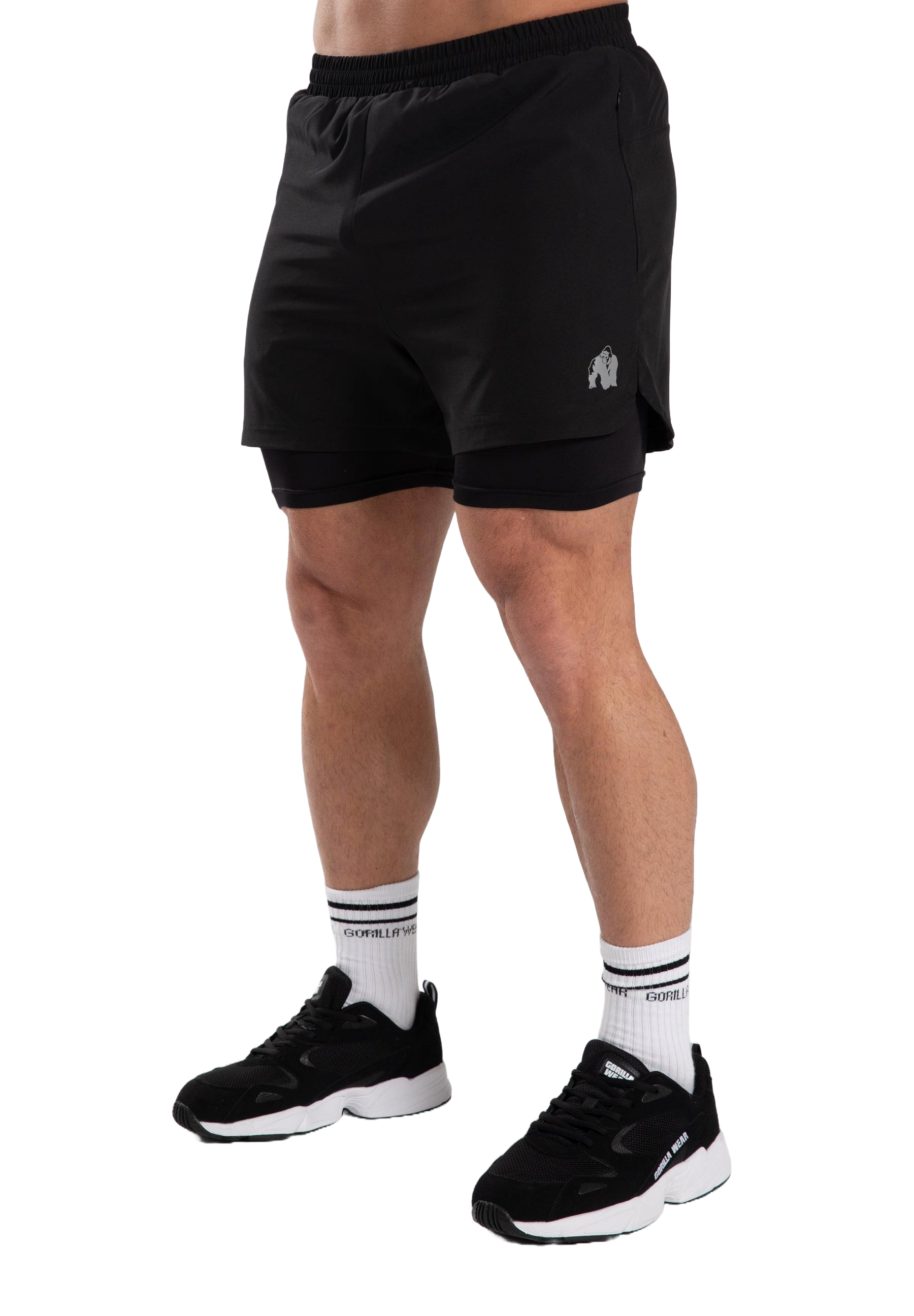 Gorilla Wear Cortez 2-In-1 Shorts, black