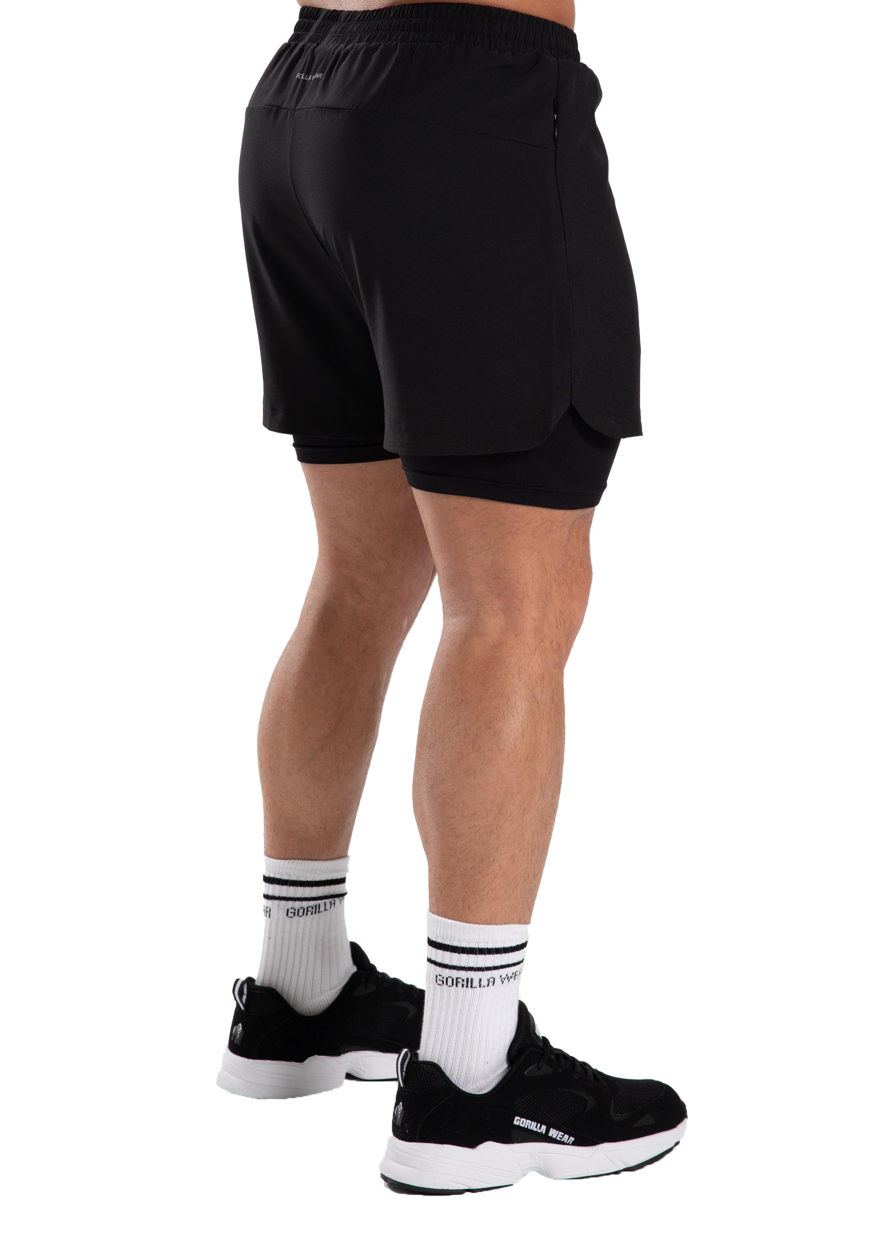Gorilla Wear Cortez 2-In-1 Shorts, black