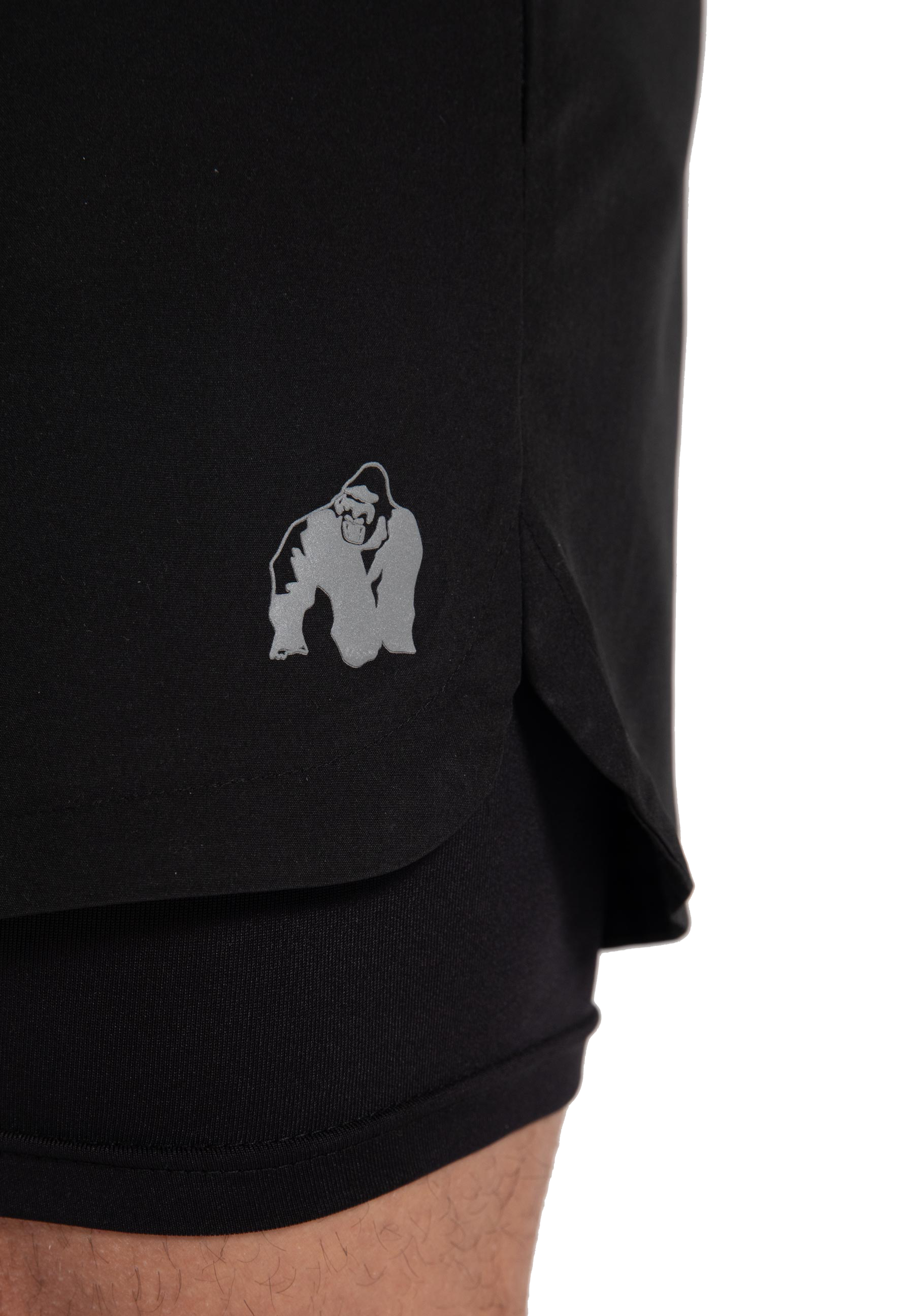 Gorilla Wear Cortez 2-In-1 Shorts, black