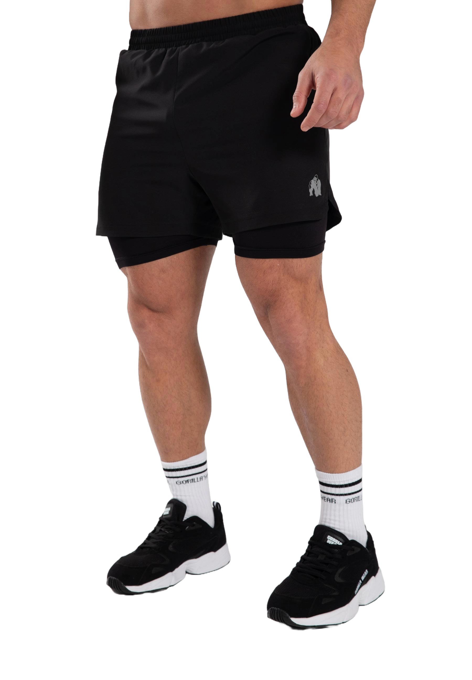 Gorilla Wear Cortez 2-In-1 Shorts, black