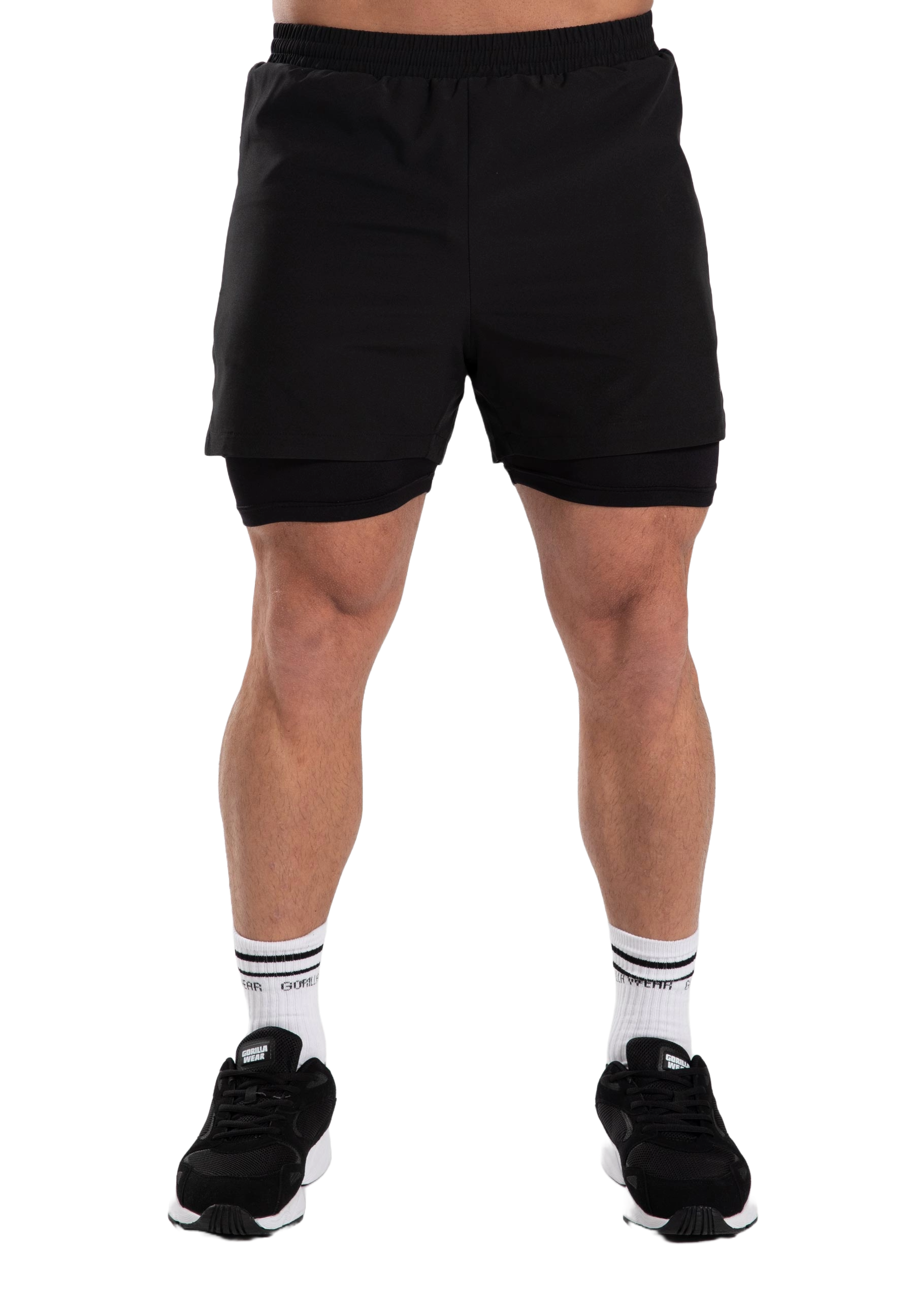 Gorilla Wear Cortez 2-In-1 Shorts, black