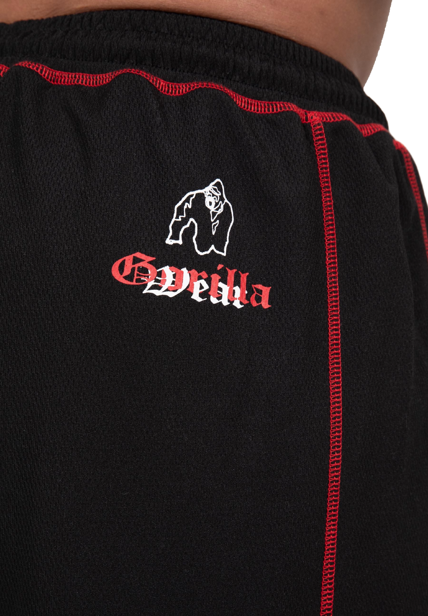 Gorilla Wear Marlow Mesh Pants, black/red