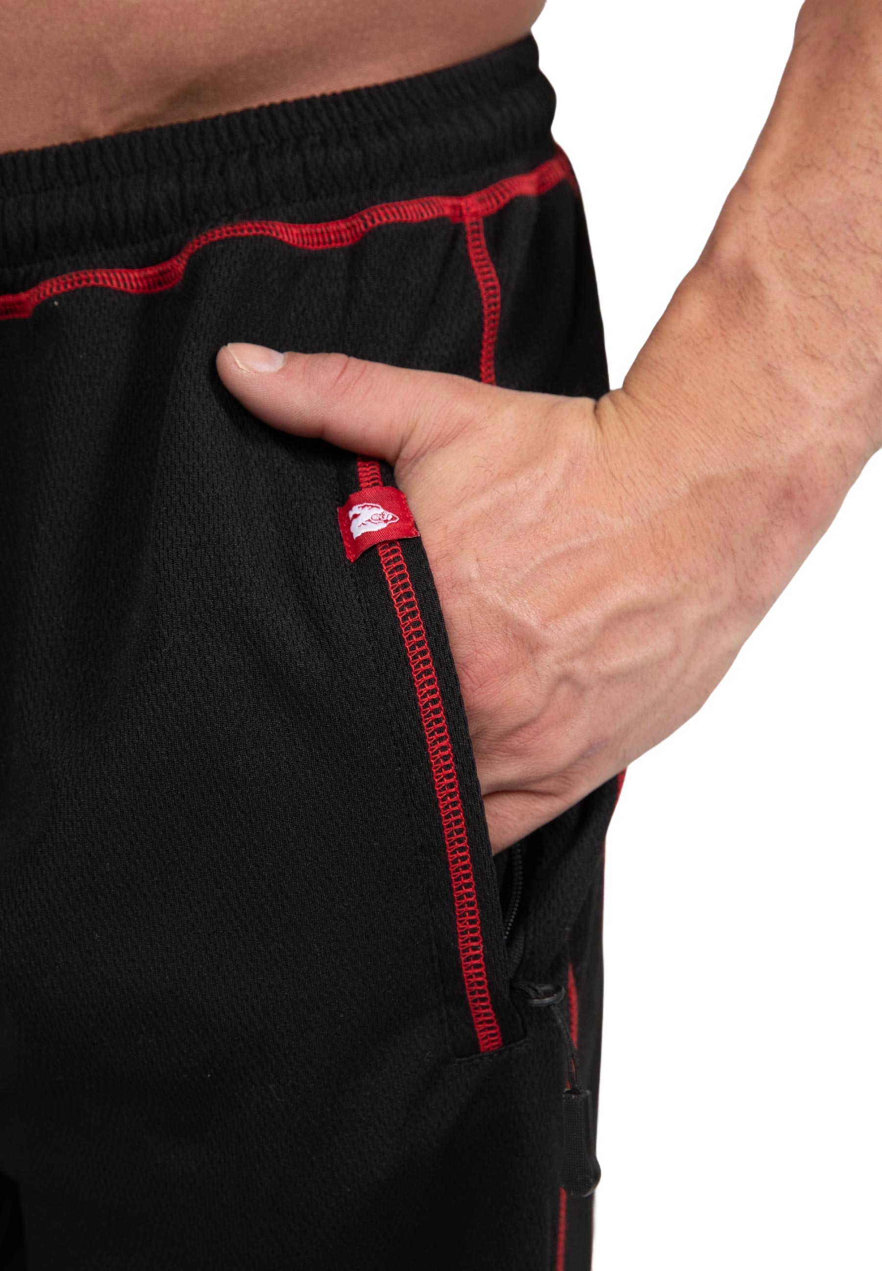 Gorilla Wear Marlow Mesh Pants, black/red