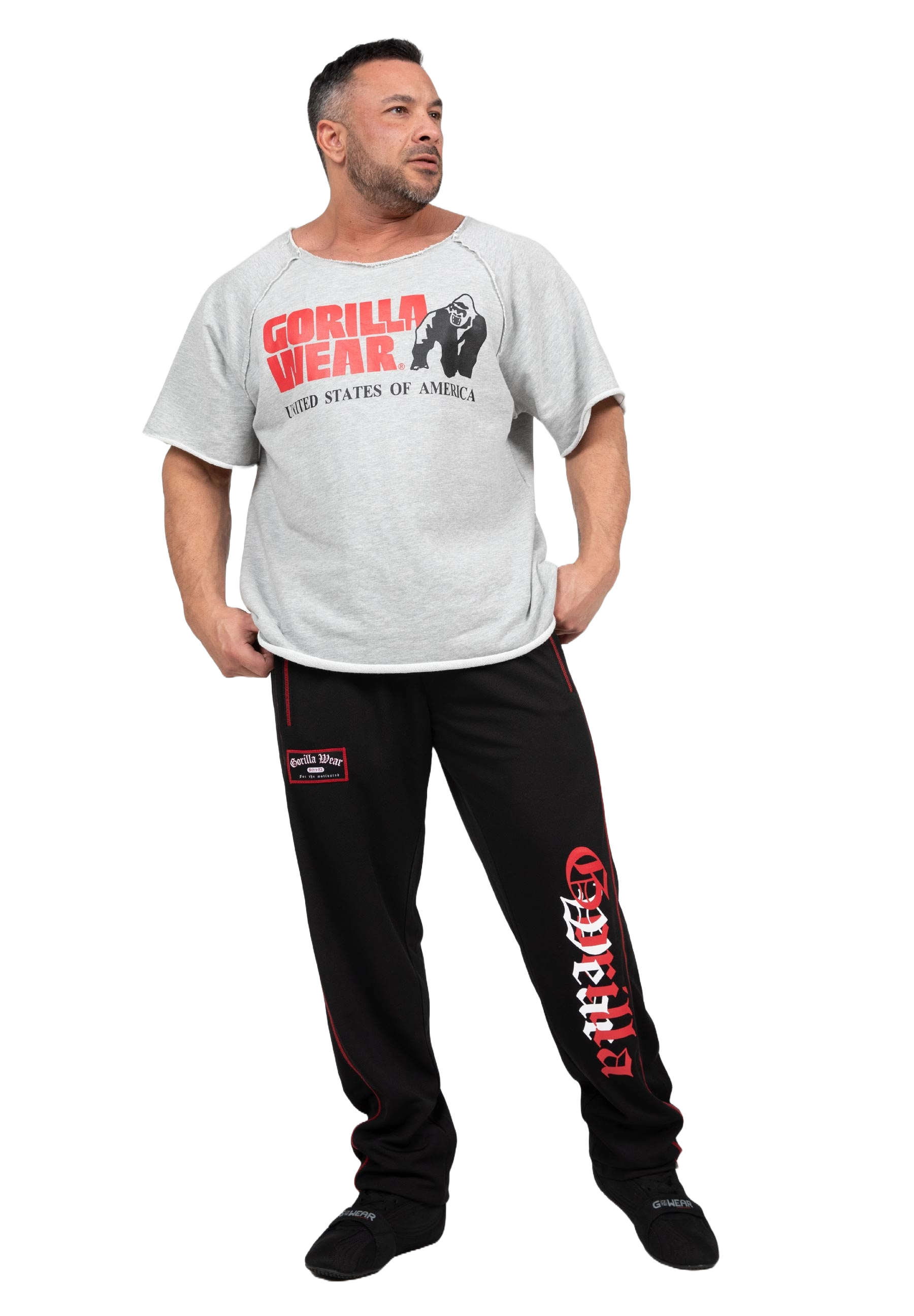 Gorilla Wear Marlow Mesh Pants, black/red