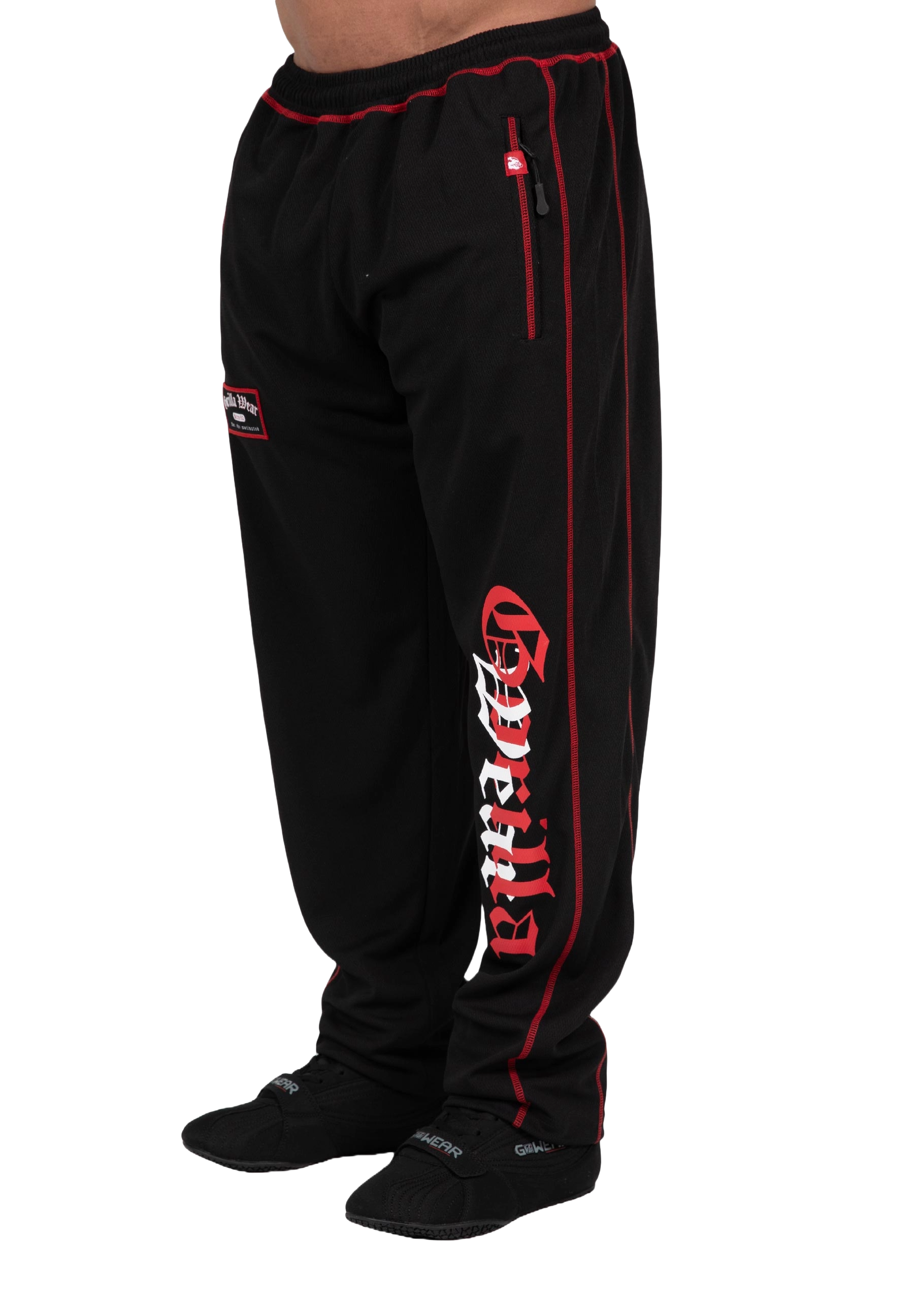 Gorilla Wear Marlow Mesh Pants, black/red