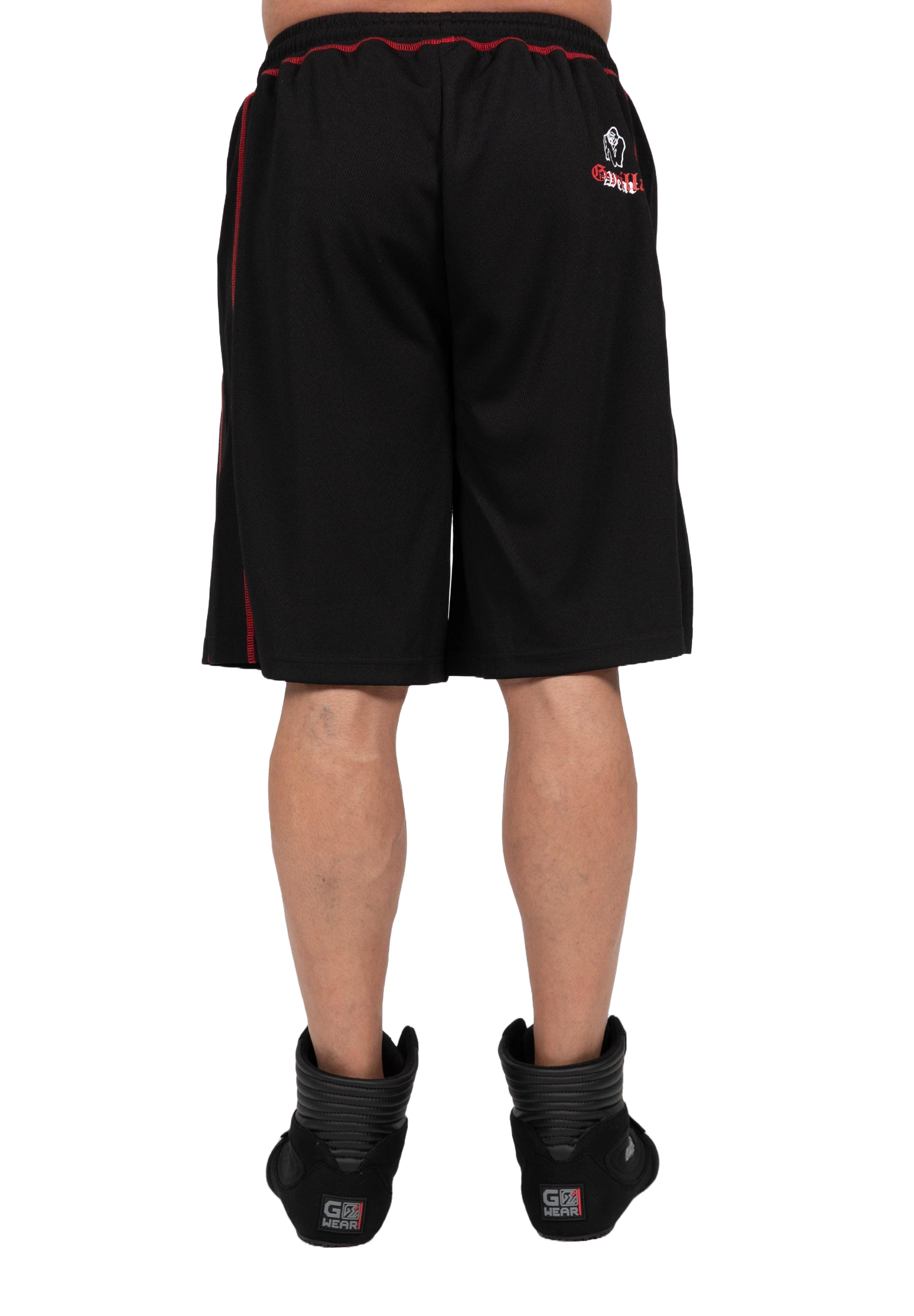 Gorilla Wear Marlow Mesh Shorts, black/red