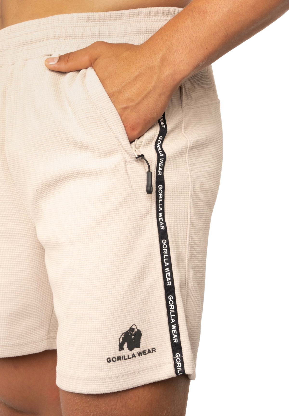 Gorilla Wear Harvey Track Shorts, beige