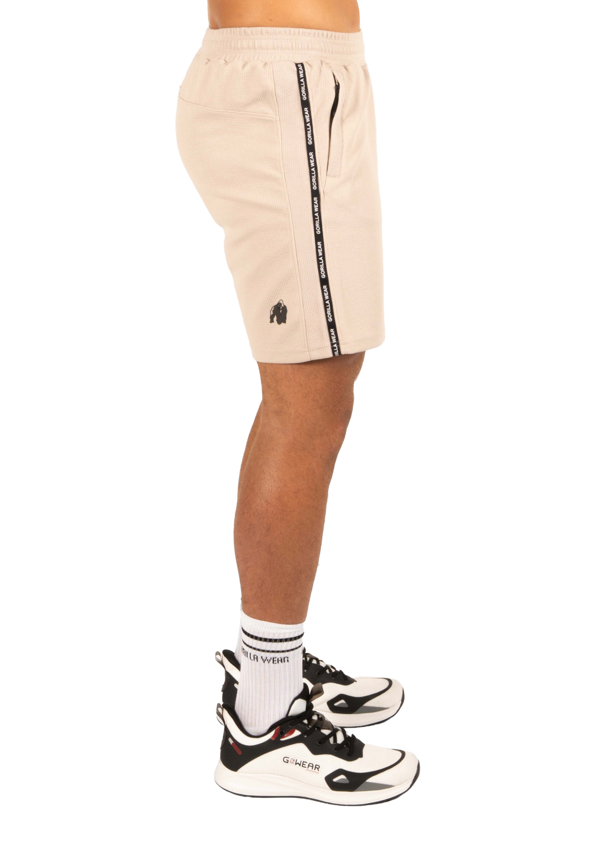 Gorilla Wear Harvey Track Shorts, beige