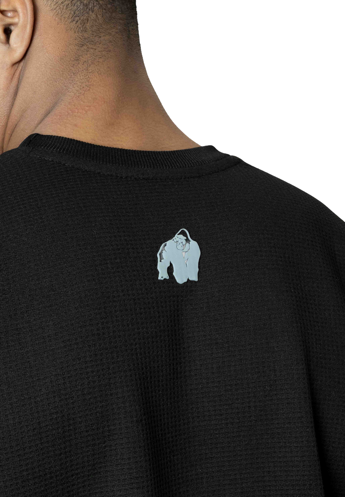 Gorilla Wear Idaho Oversized Waffle T-Shirt, black