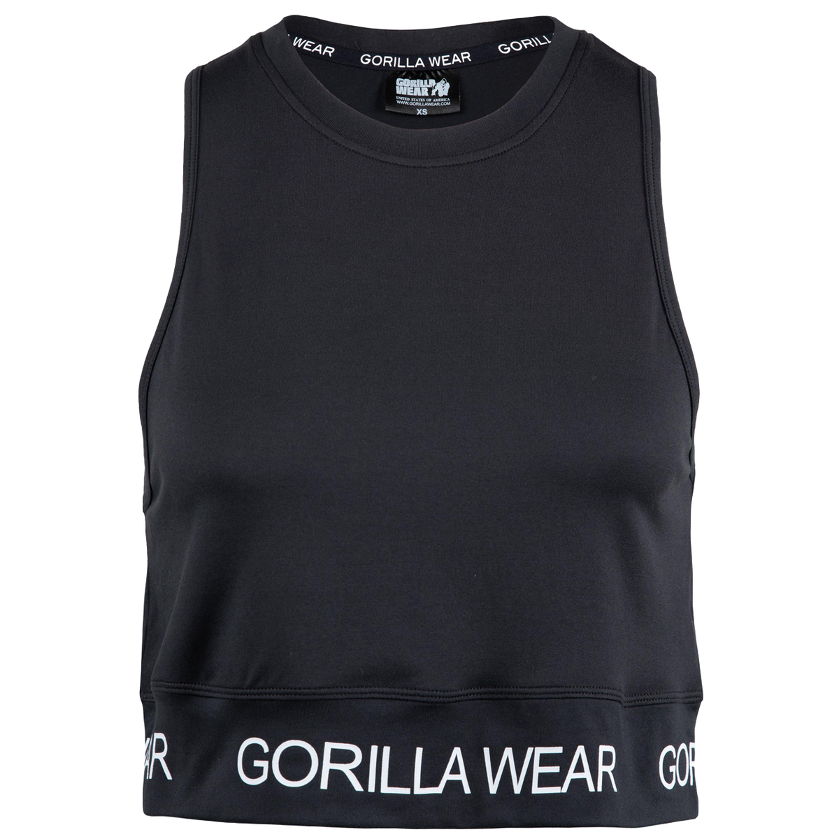 Gorilla Wear Colby Cropped Tank Top, black