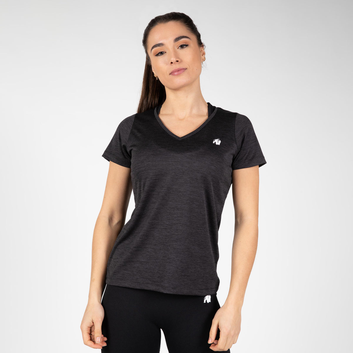 Gorilla Wear Elmira V-Neck T-Shirt, black