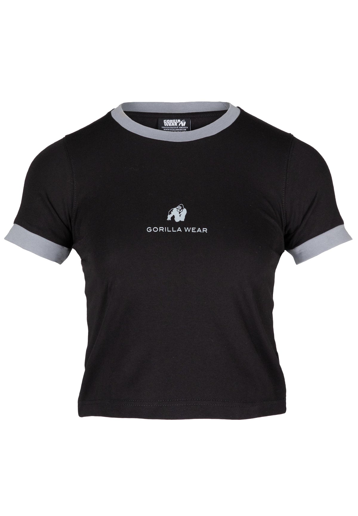 Gorilla Wear New Orleans Cropped T-Shirt, black