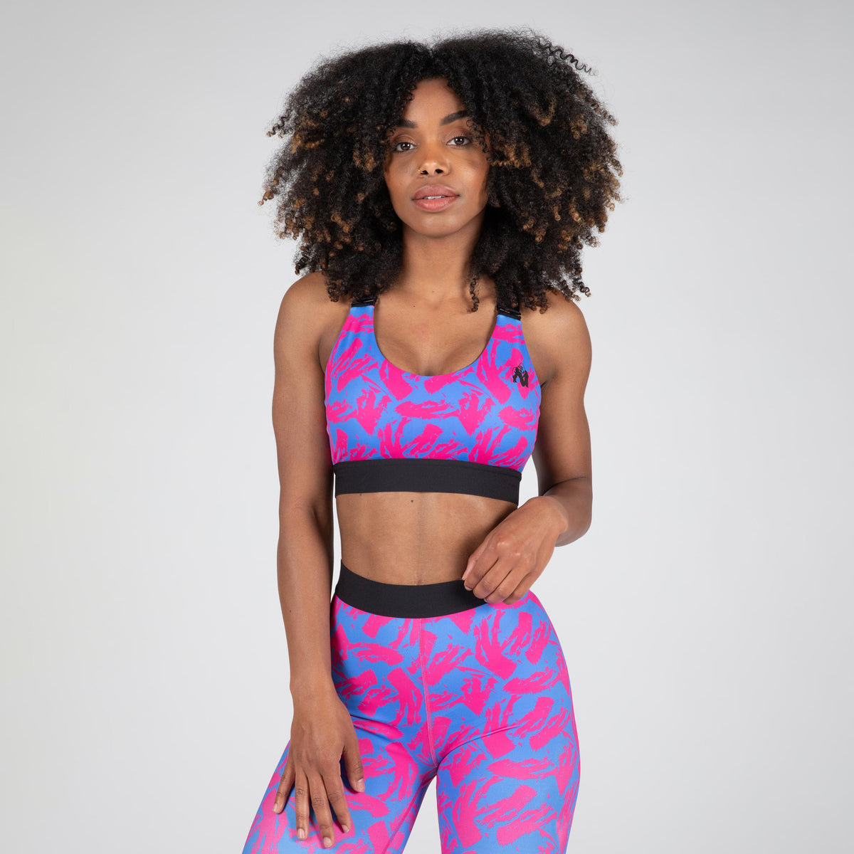 Gorilla Wear Colby Sports Bra, blue/pink
