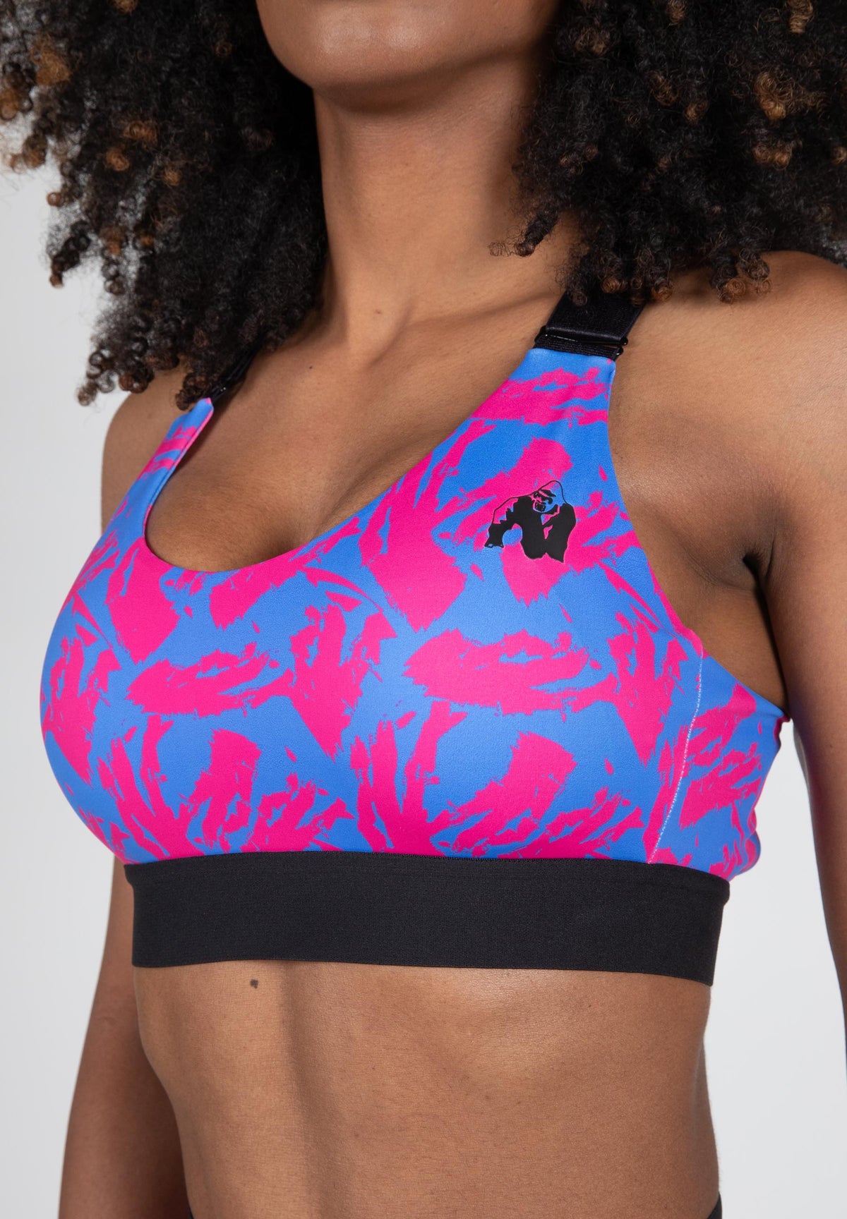 Gorilla Wear Colby Sports Bra, blue/pink