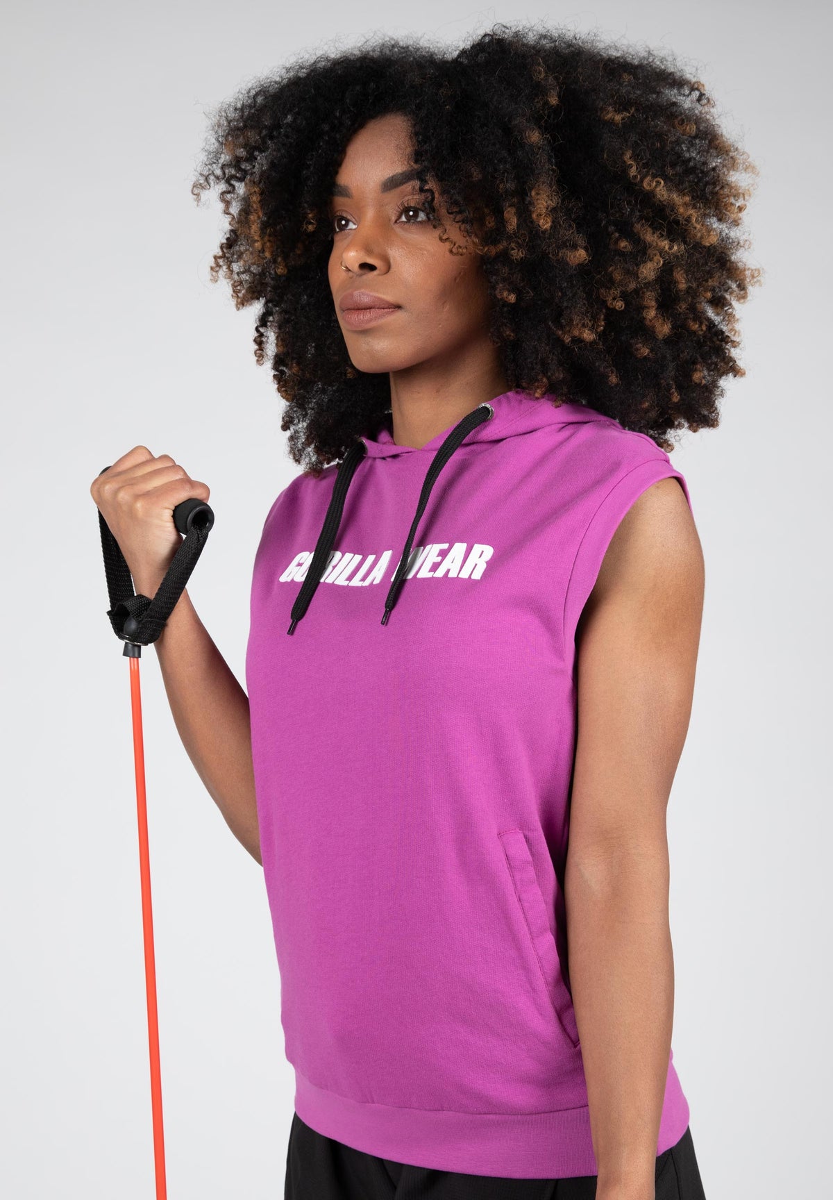 Gorilla Wear Virginia Sleeveless Hoodie, pink