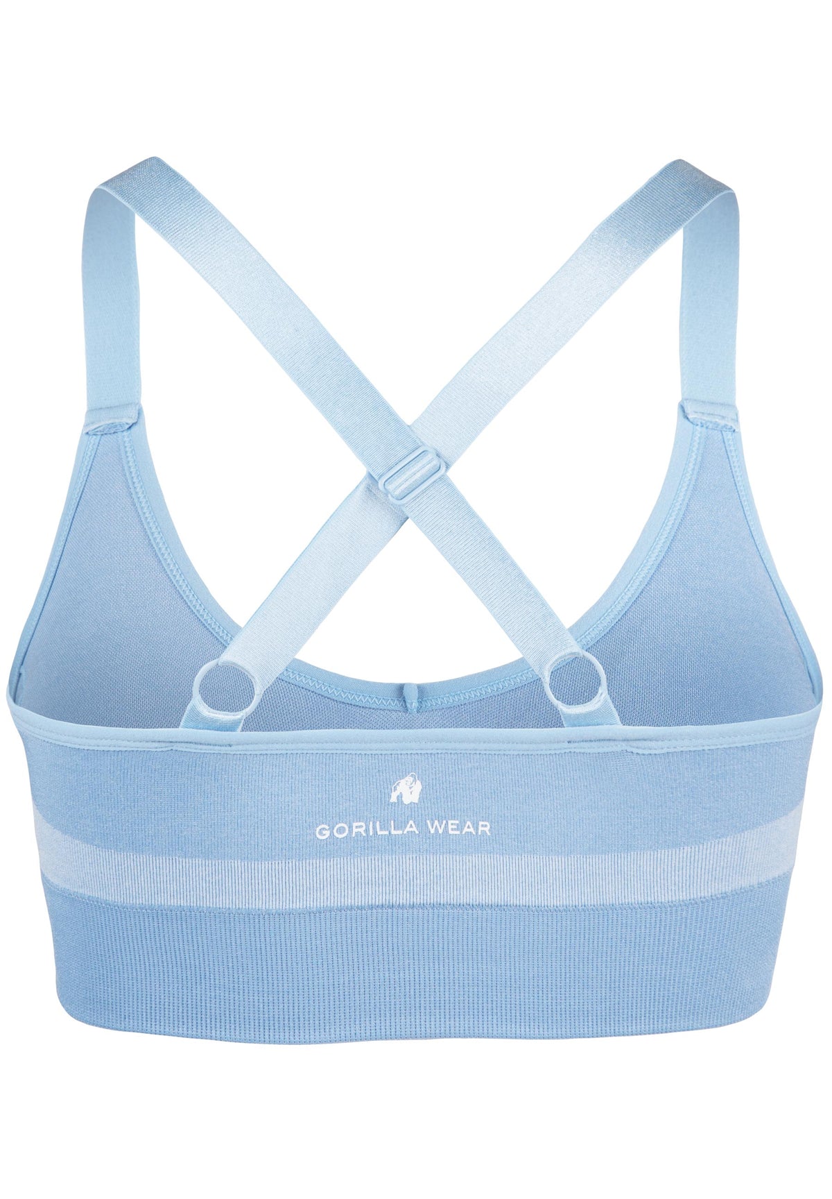 Gorilla Wear Selah Seamless Sports Bra, light blue