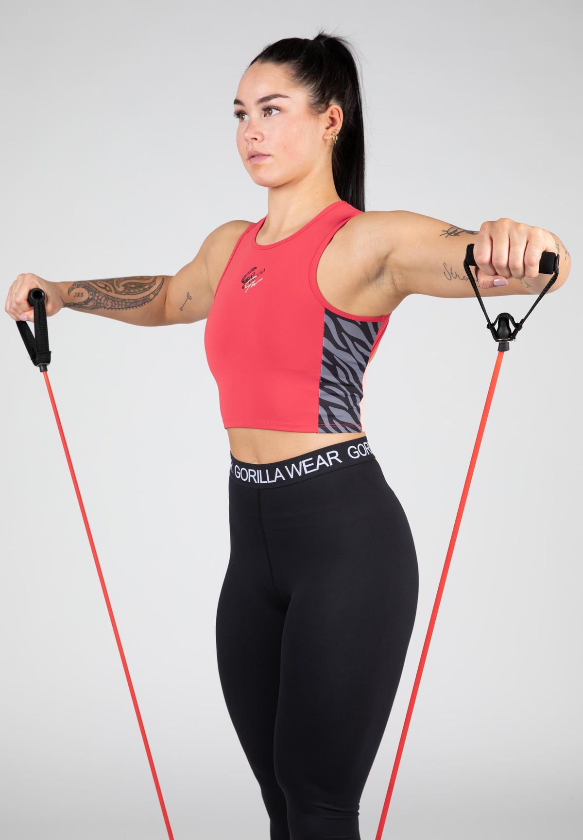 Gorilla Wear Zion Crop Top, red
