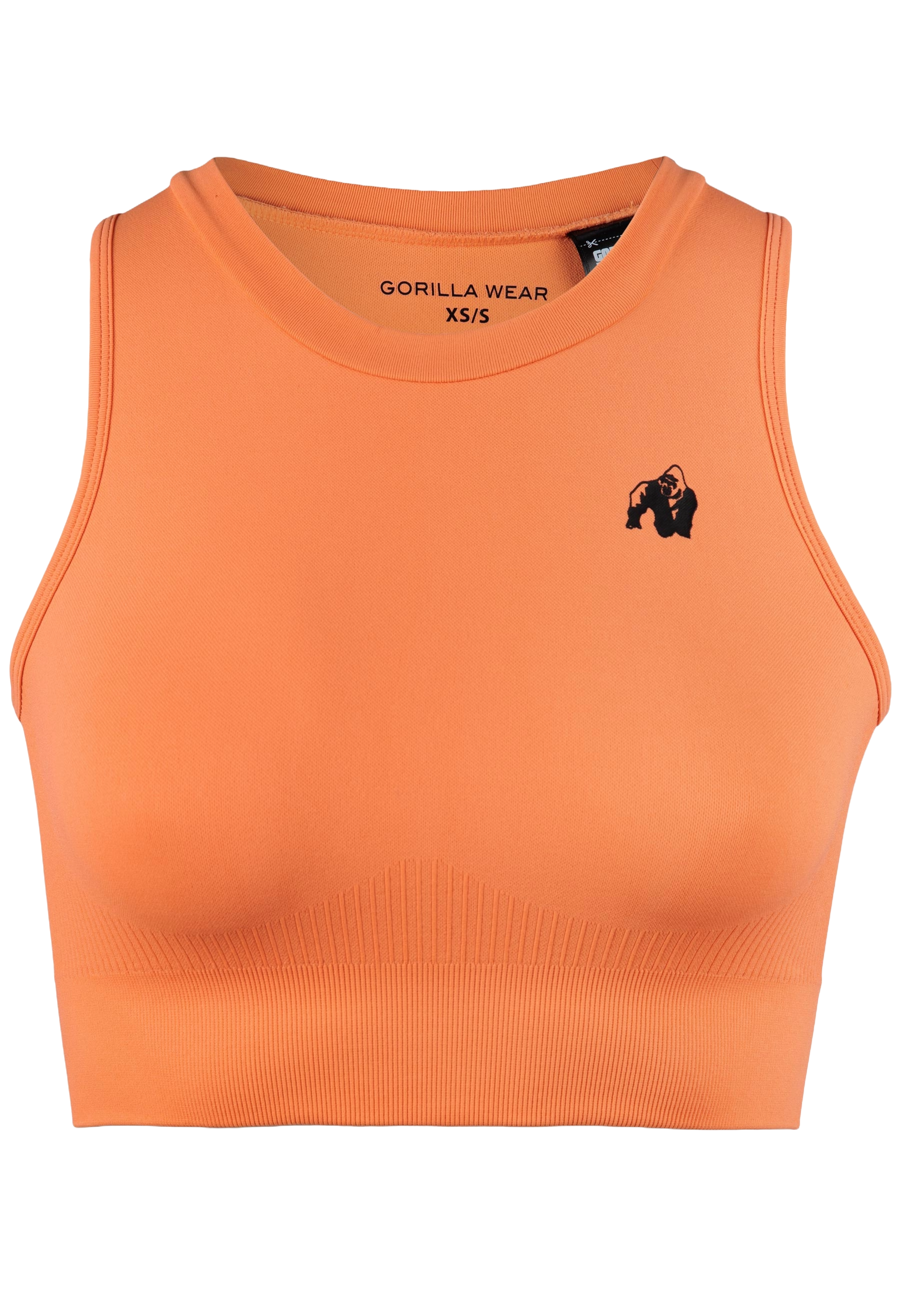 Gorilla Wear Olivia Seamless Crop Top, peach