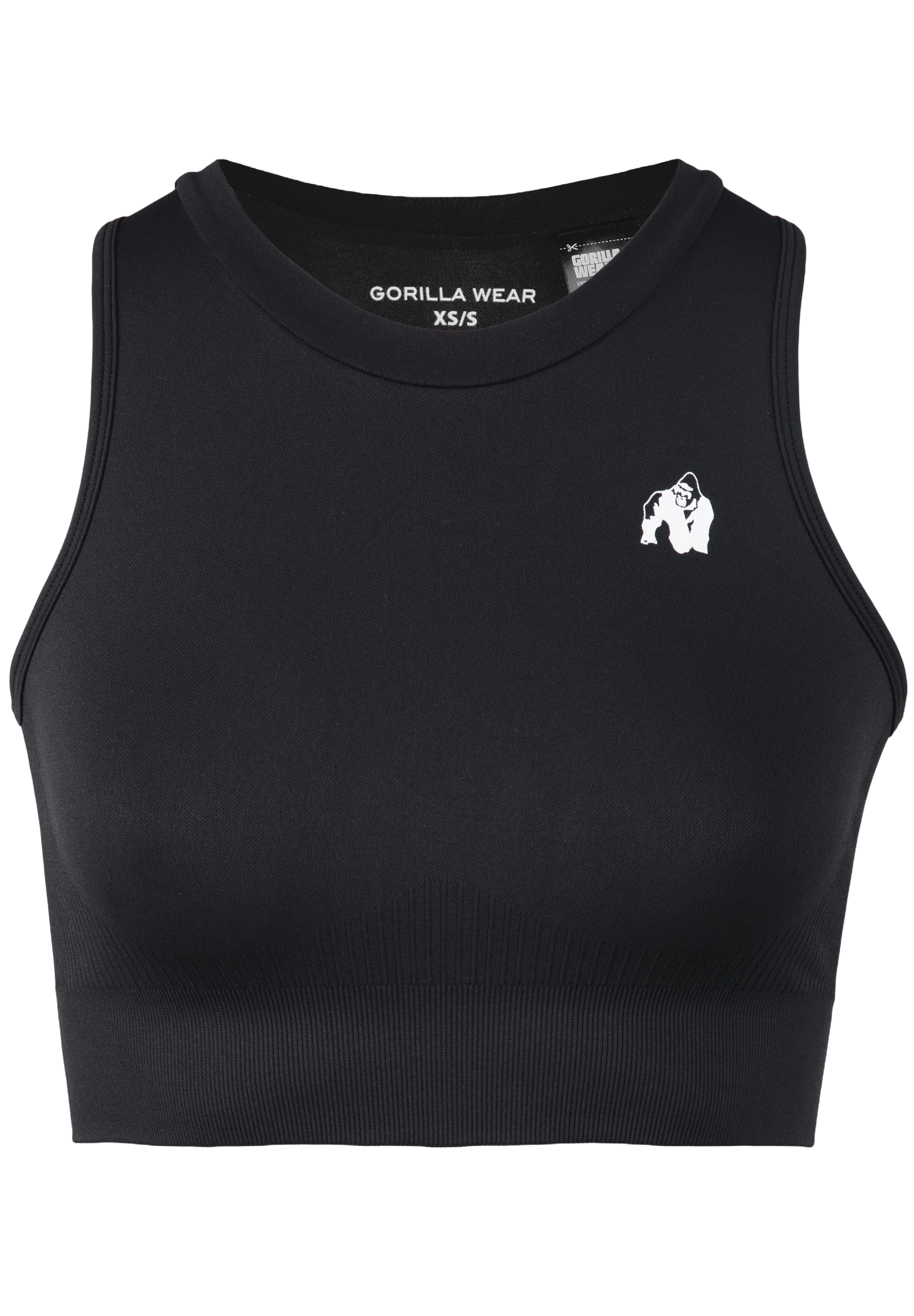 Gorilla Wear Olivia Seamless Crop Top, black