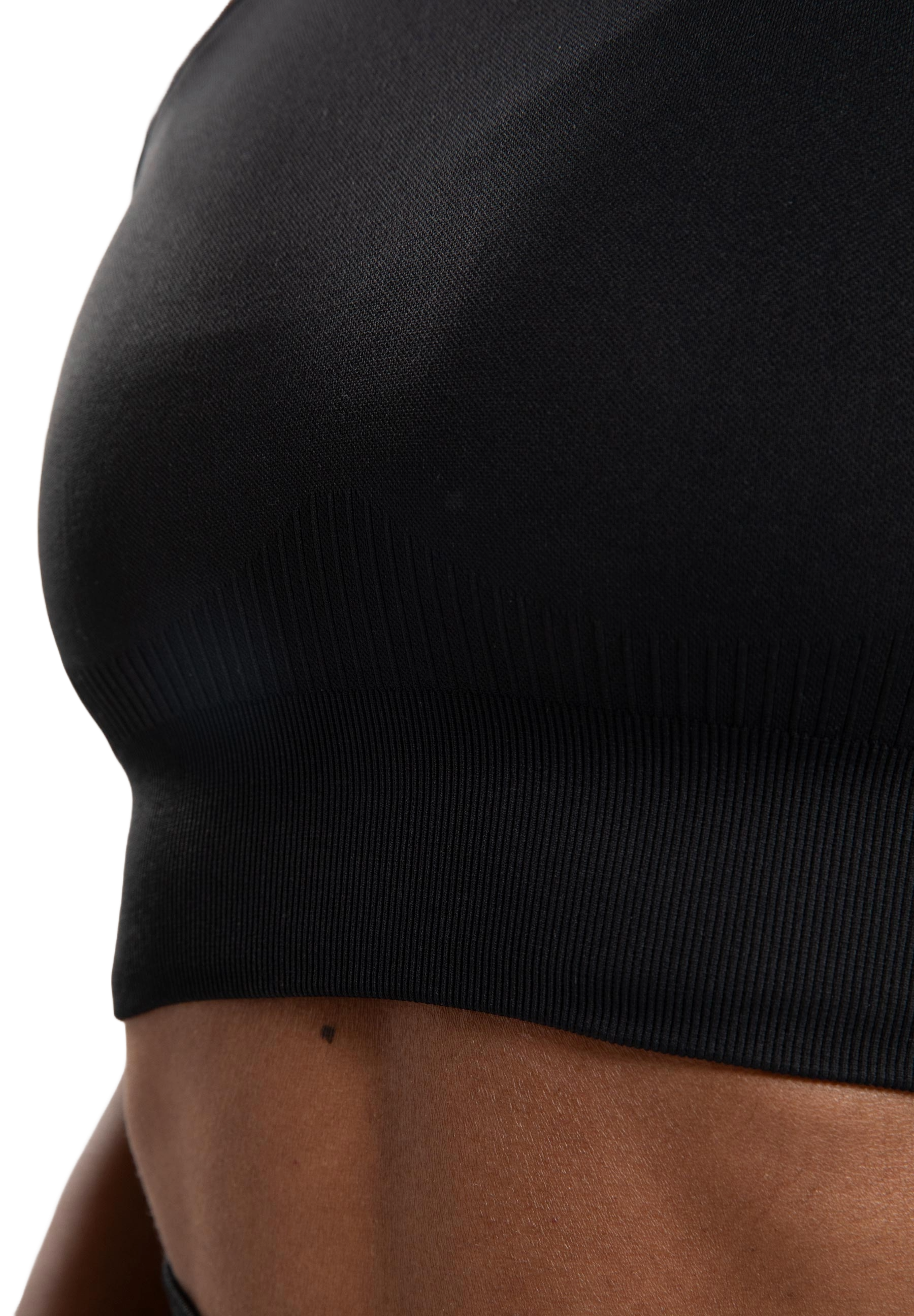 Gorilla Wear Olivia Seamless Crop Top, black