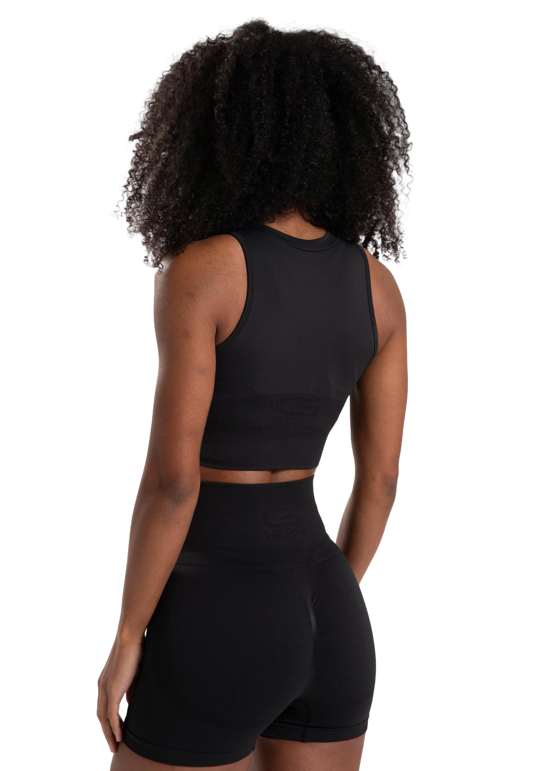 Gorilla Wear Olivia Seamless Crop Top, black
