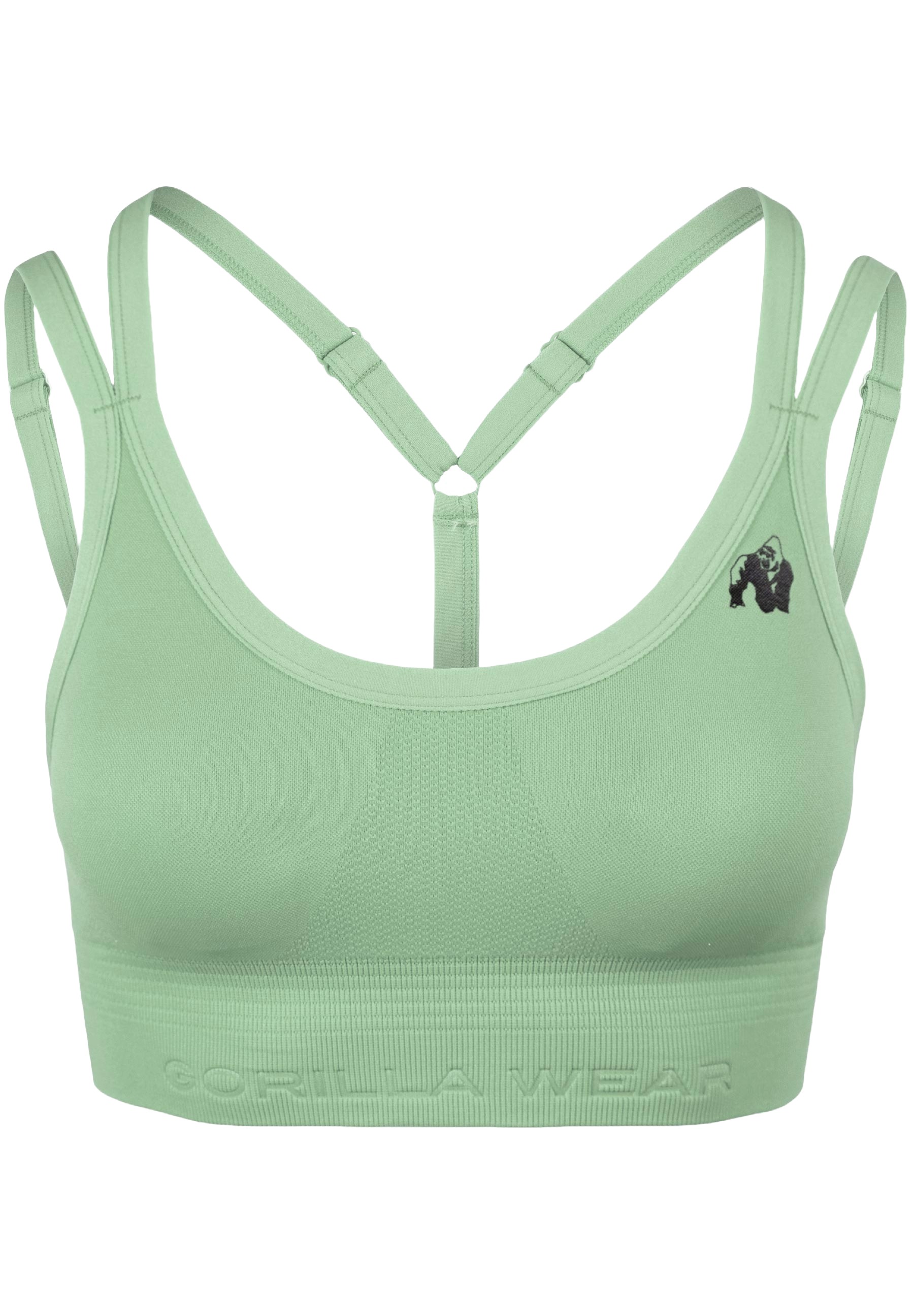 Gorilla Wear Whitney Seamless Sports Bra, green