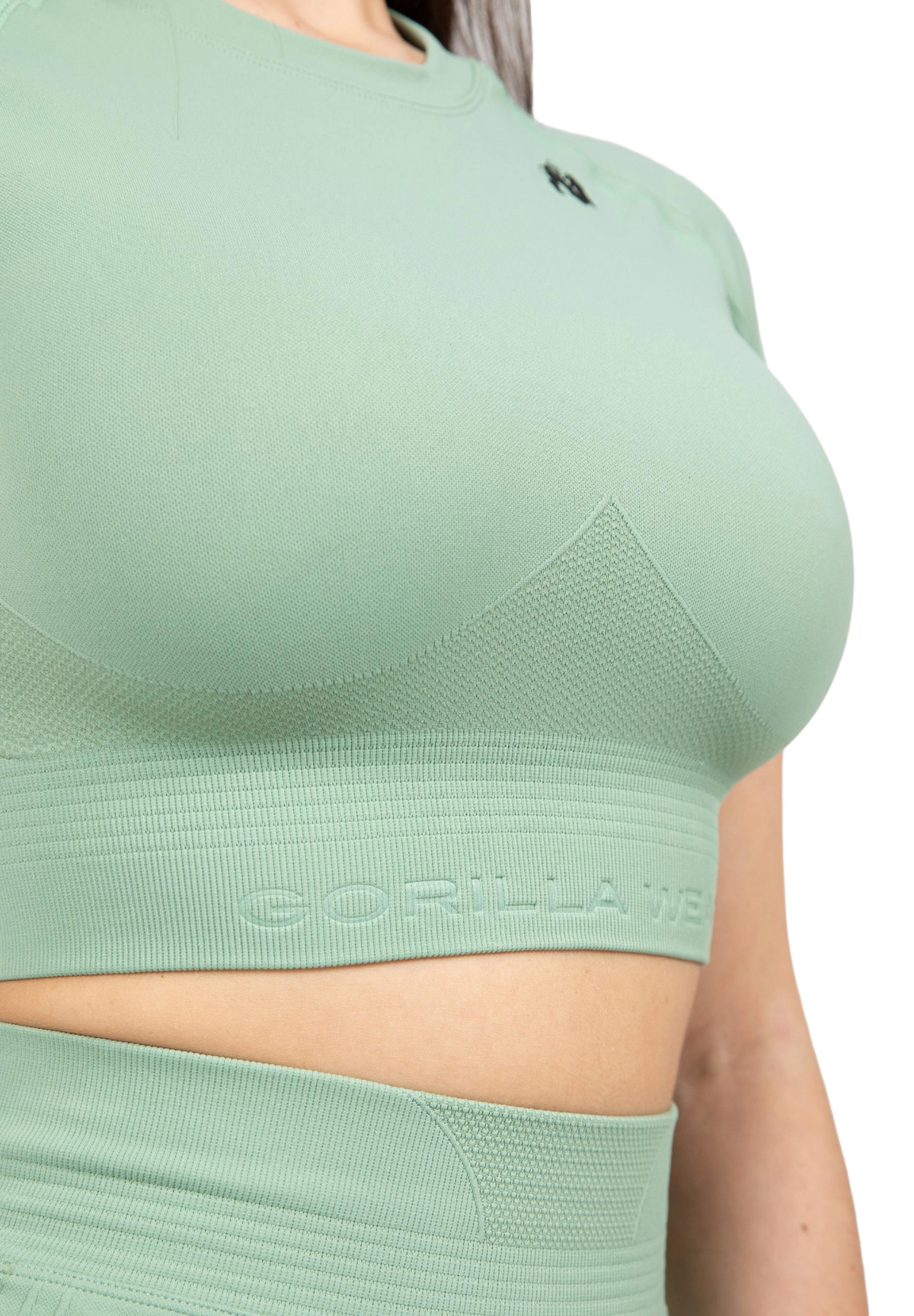 Gorilla Wear Whitney Seamless Crop Top, green