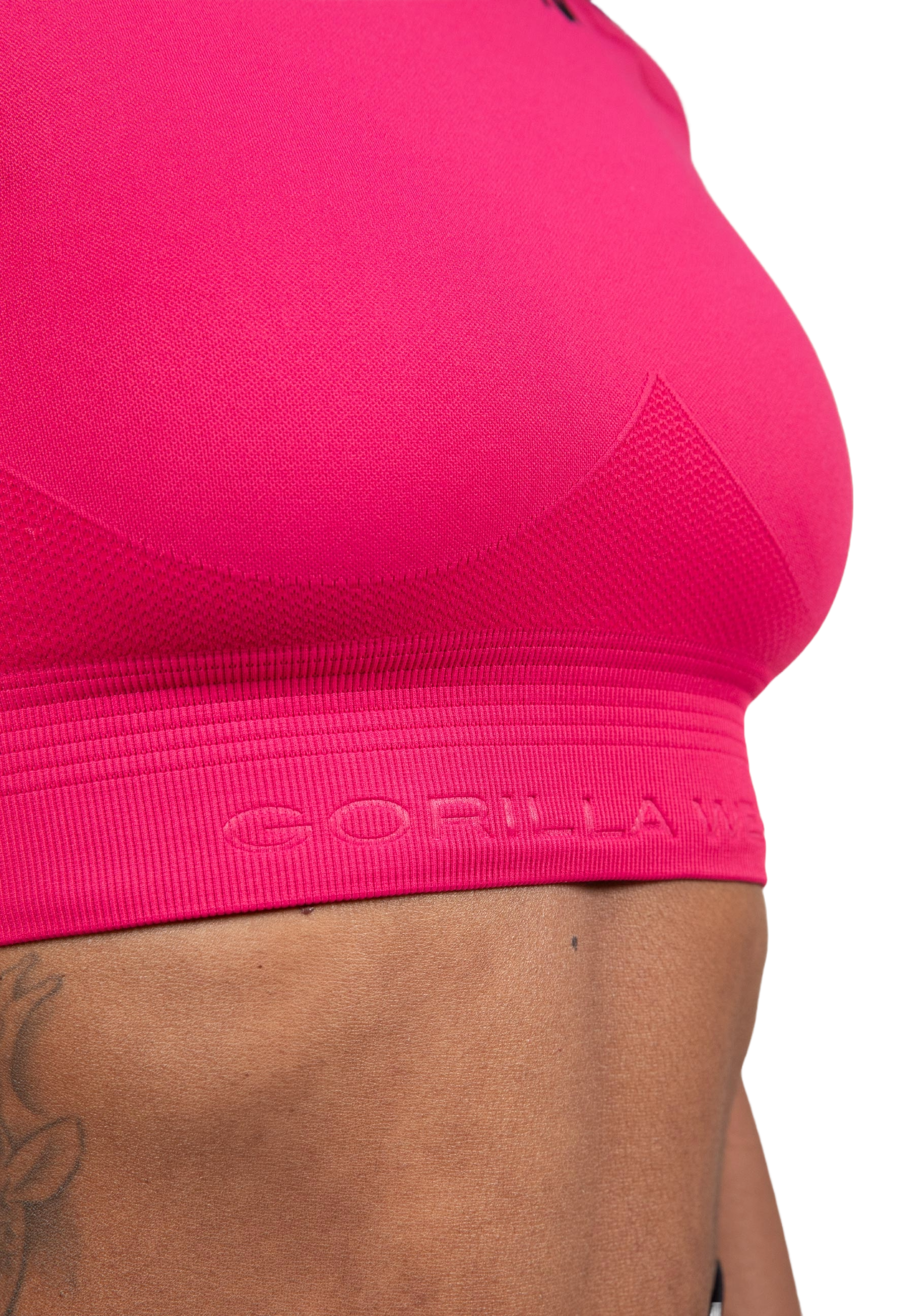 Gorilla Wear Whitney Seamless Crop Top, pink