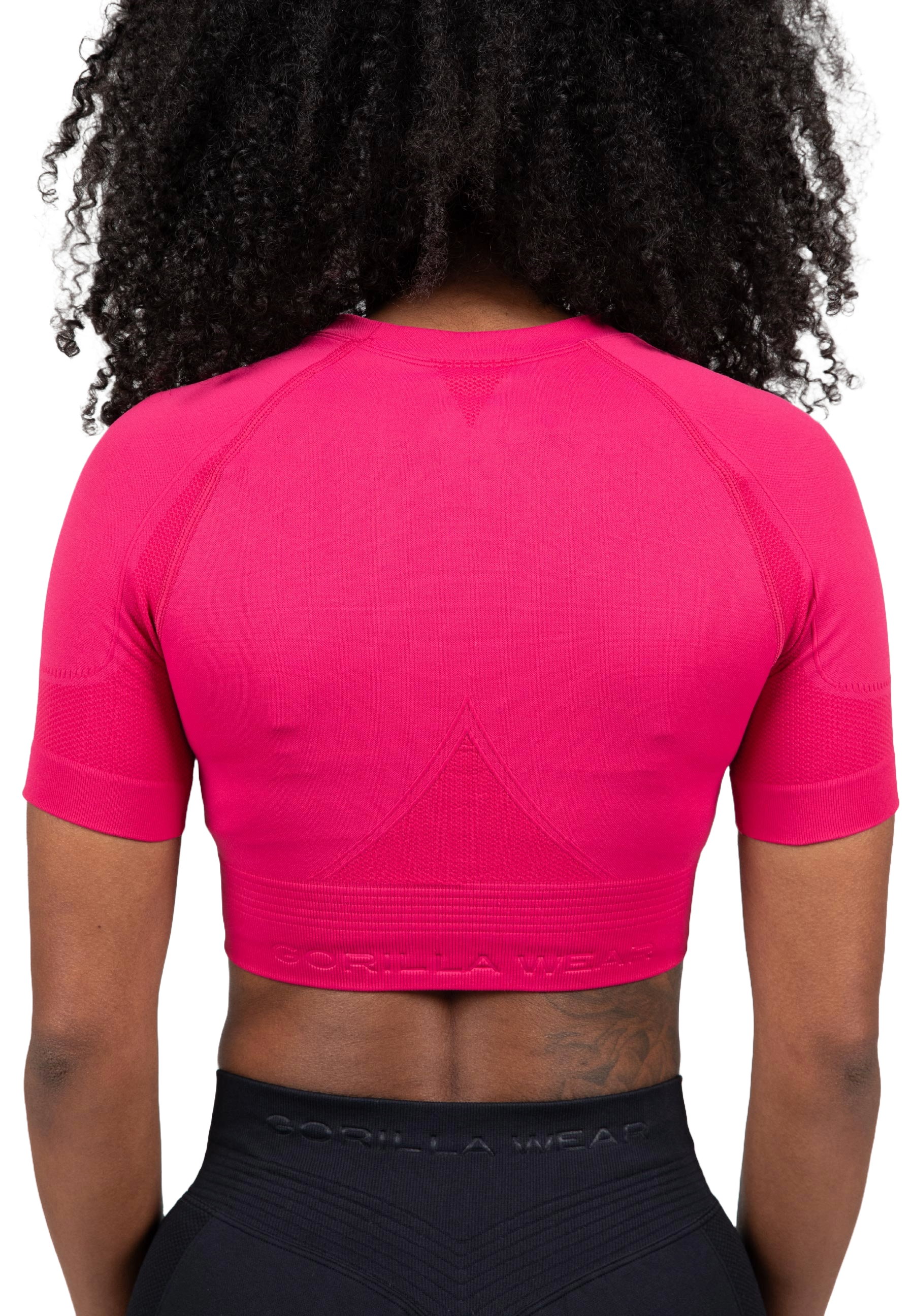 Gorilla Wear Whitney Seamless Crop Top, pink