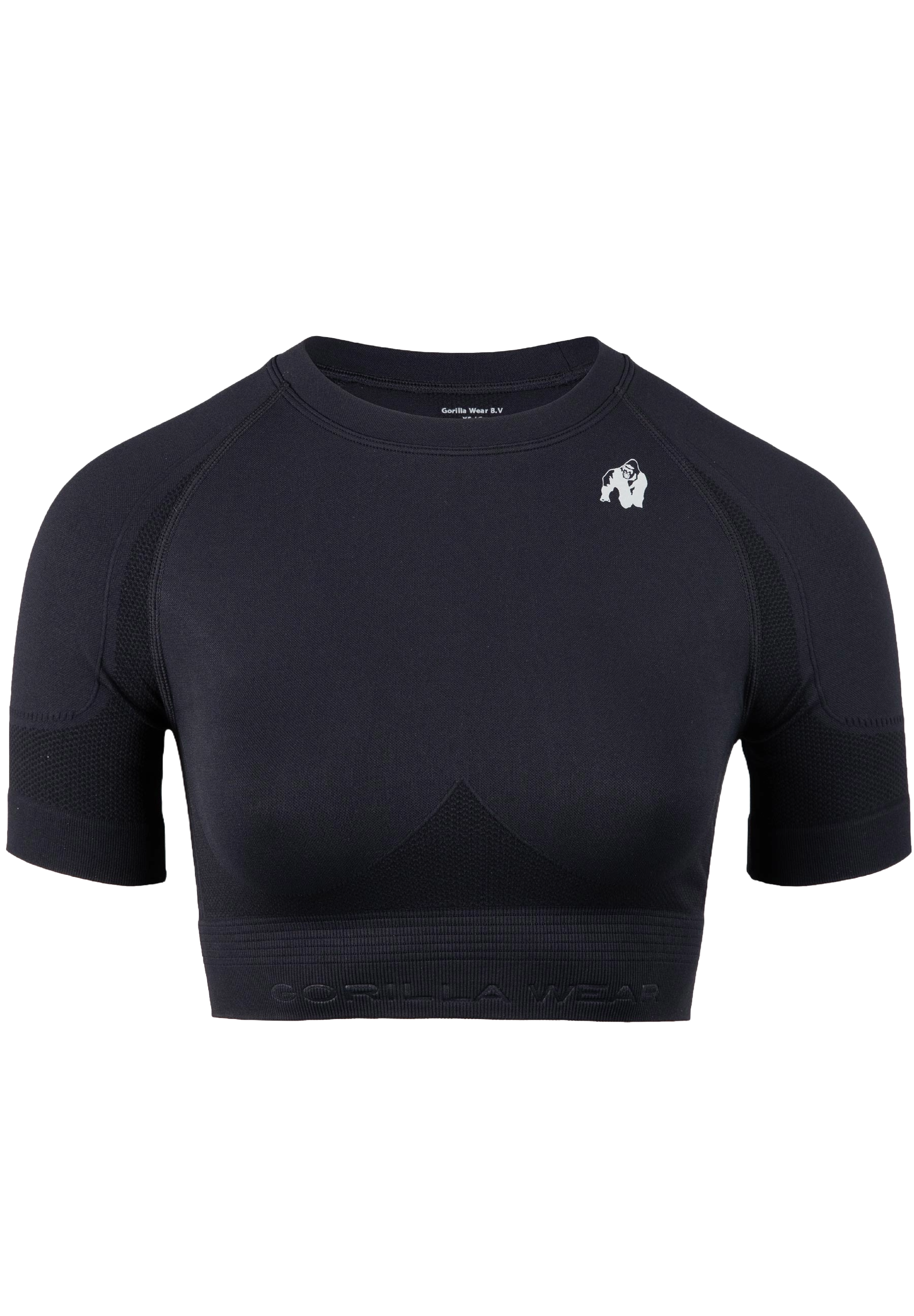 Gorilla Wear Whitney Seamless Crop Top, black