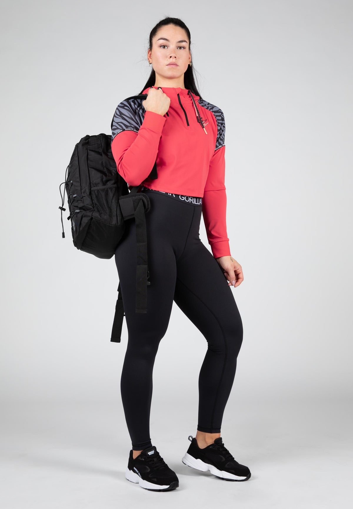 Gorilla Wear Zion Cropped Hoodie, red
