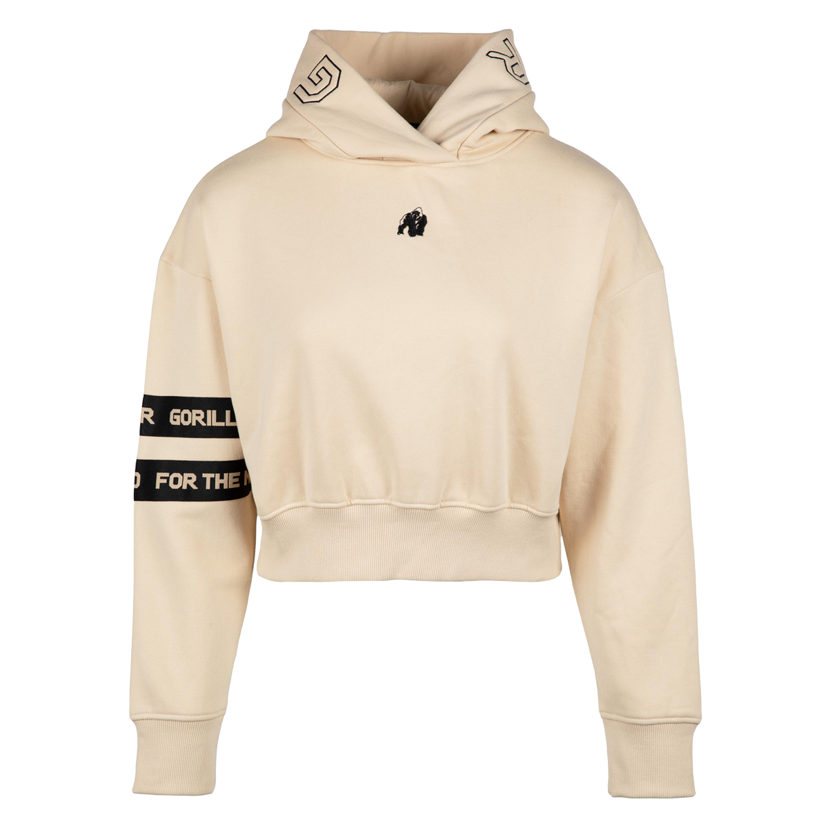 Gorilla Wear Tracey Cropped Hoodie, beige