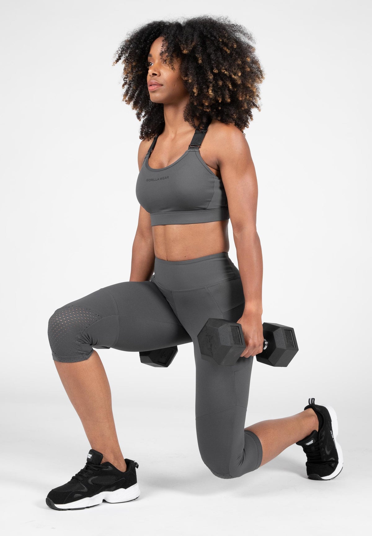 Gorilla Wear Monroe Cropped Leggings, grey