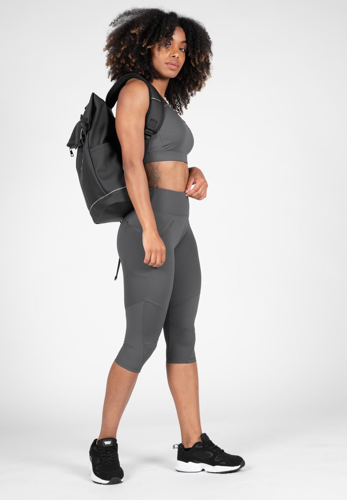 Gorilla Wear Monroe Cropped Leggings, grey