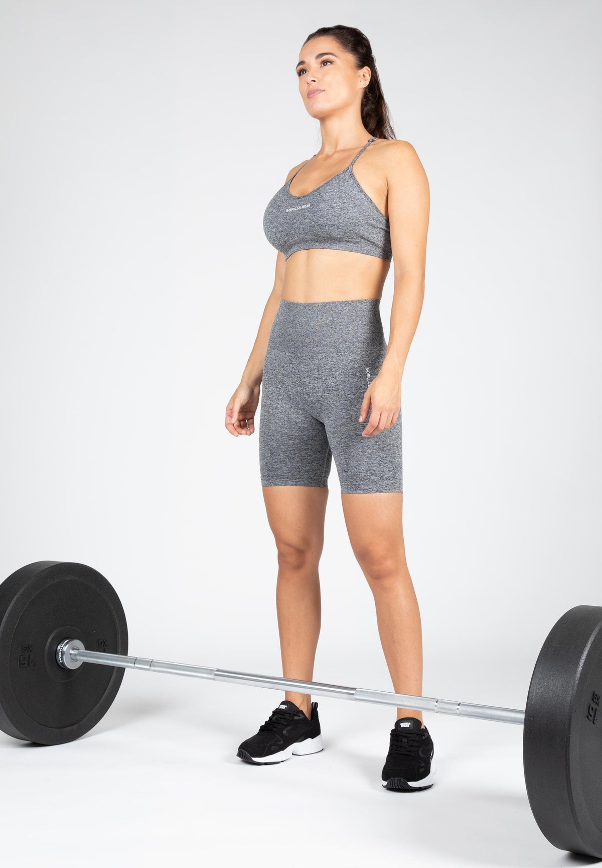 Gorilla Wear Quincy Seamless Cycling Shorts, grey melange