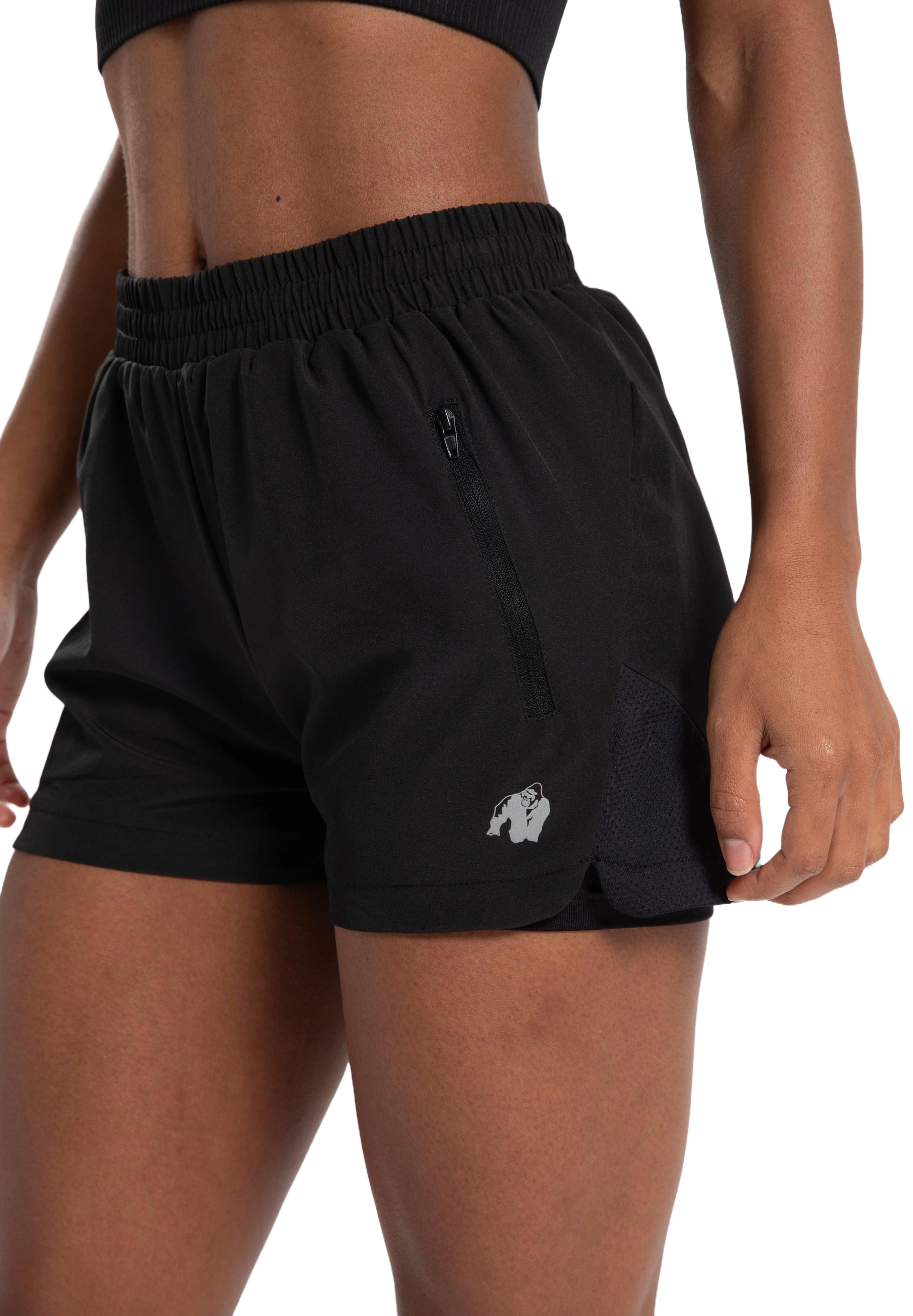 Gorilla Wear Katy 2-In-1 Shorts, black