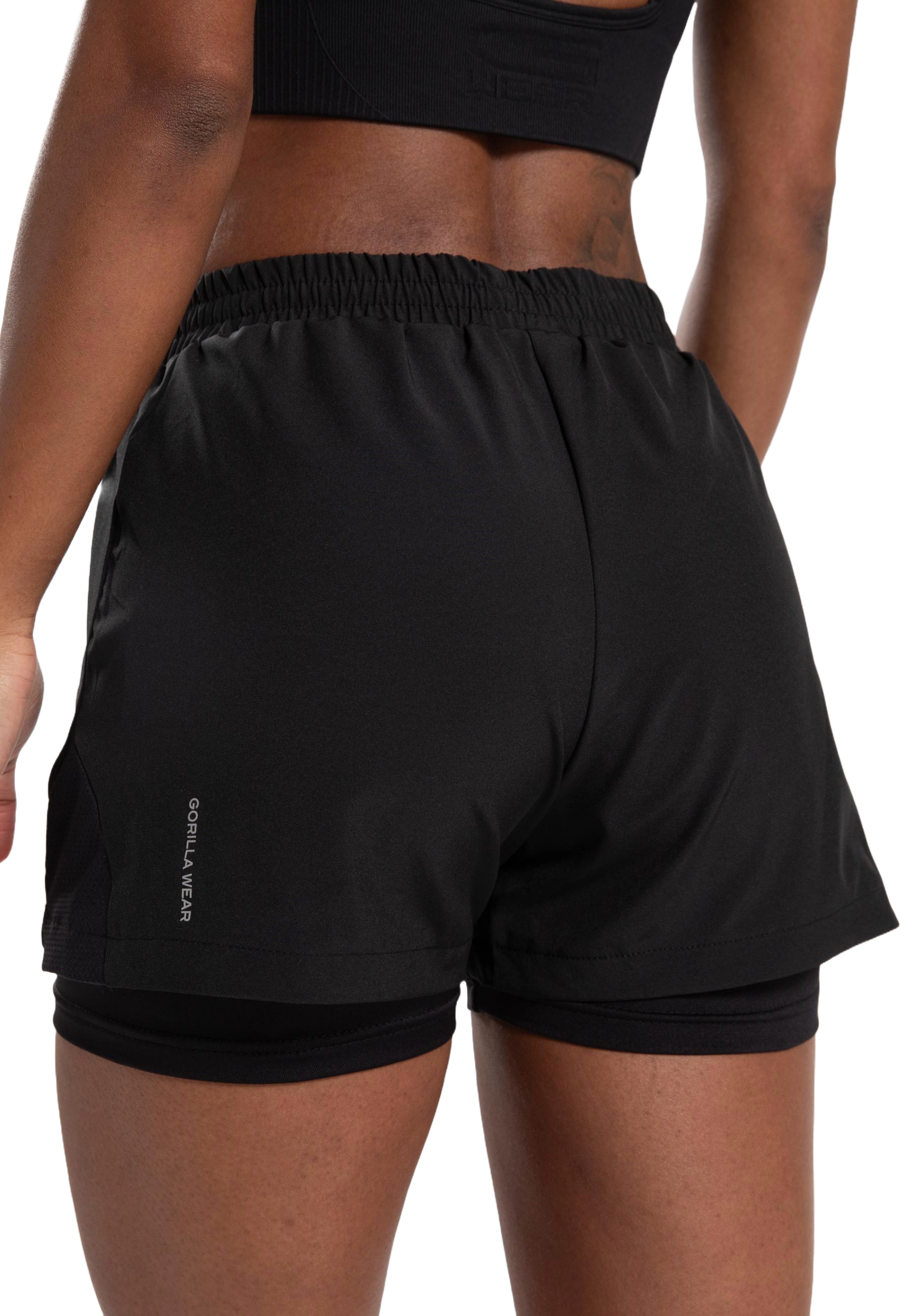 Gorilla Wear Katy 2-In-1 Shorts, black