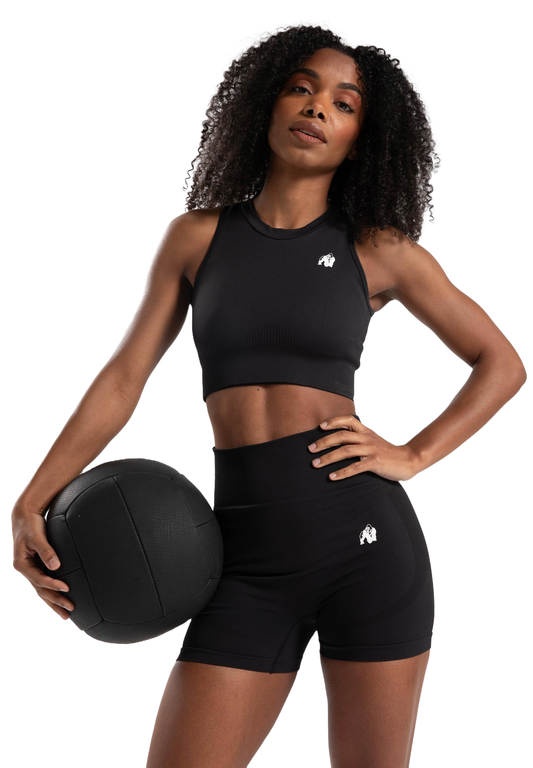 Gorilla Wear Olivia Seamless Shorts, black