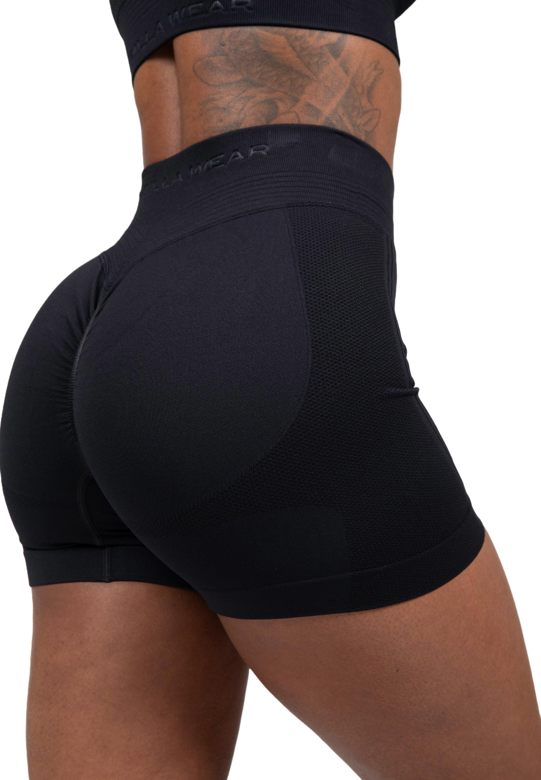 Gorilla Wear Whitney Seamless Shorts, black