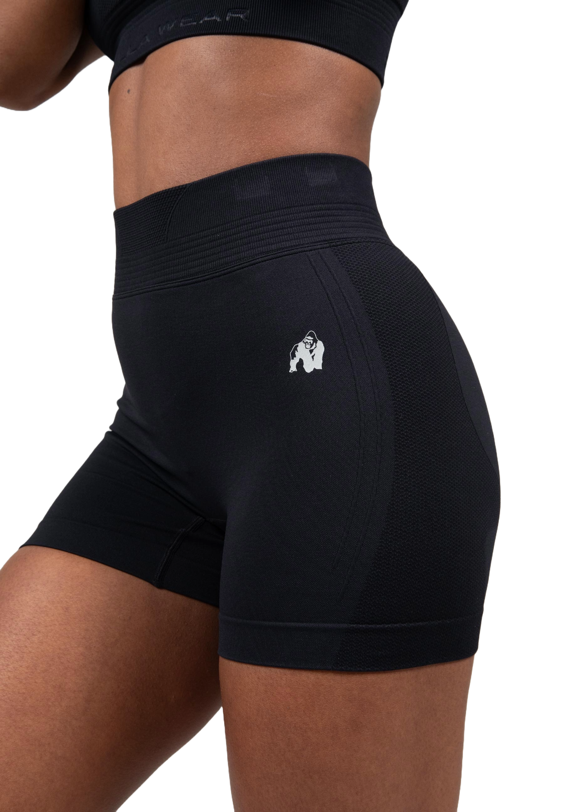 Gorilla Wear Whitney Seamless Shorts, black