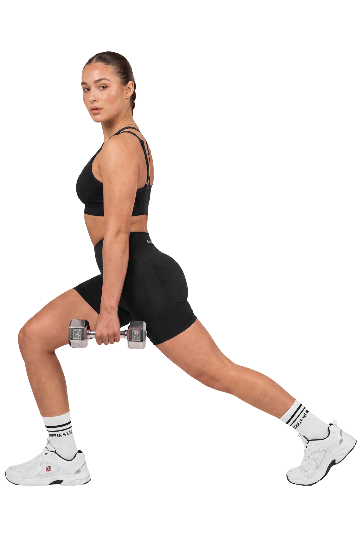 Gorilla Wear Florence Seamless Contour Shorts, black