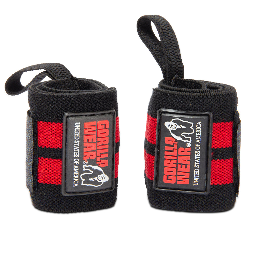 Gorilla Wear Wrist Wraps Pro, black/red