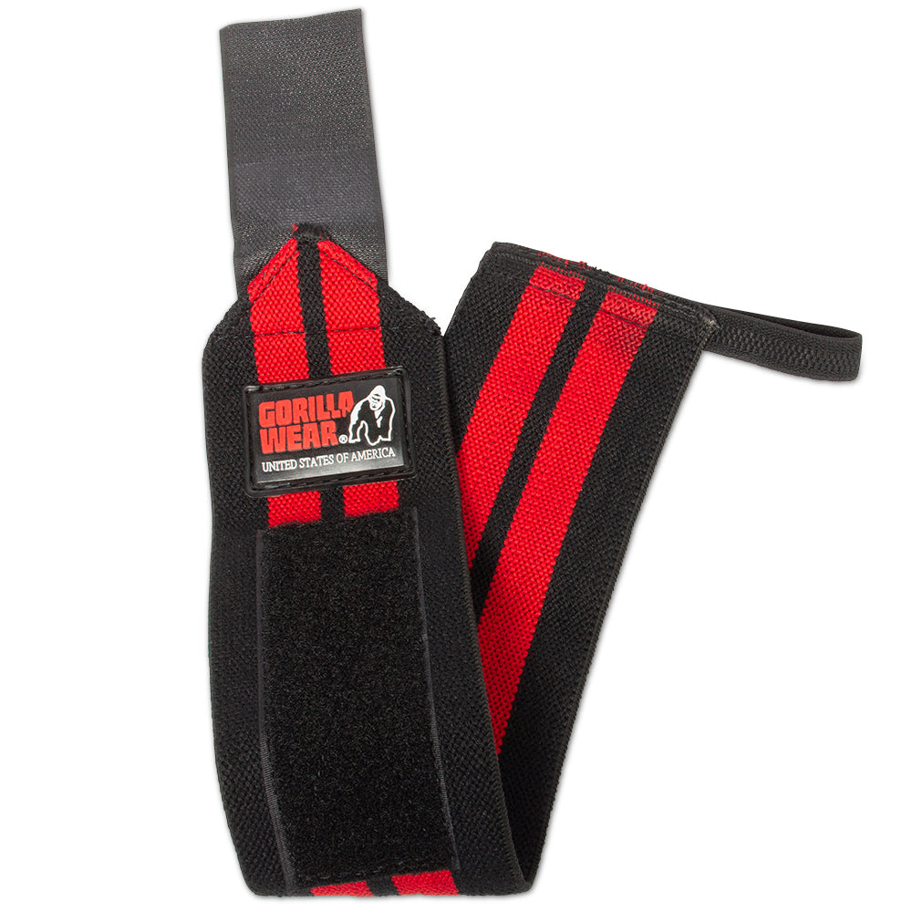 Gorilla Wear Wrist Wraps Pro, black/red