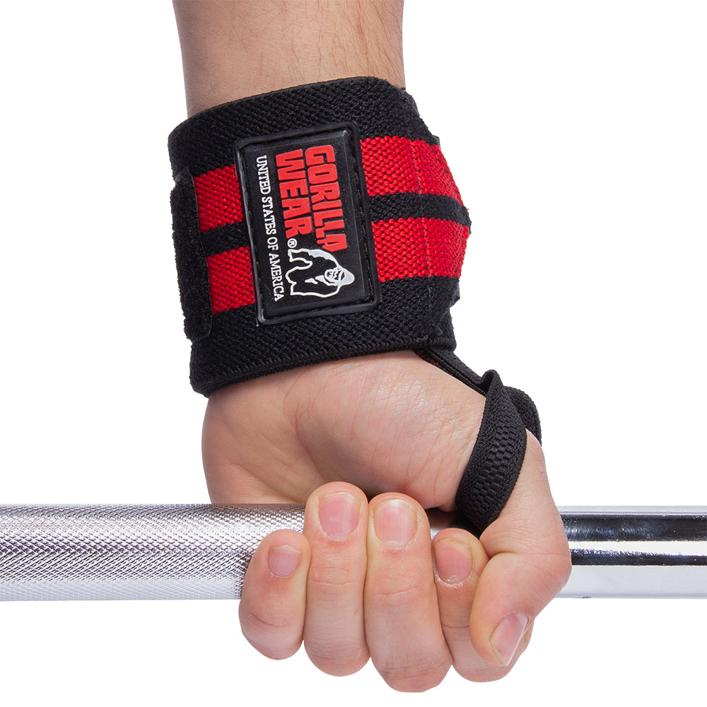 Gorilla Wear Wrist Wraps Pro, black/red