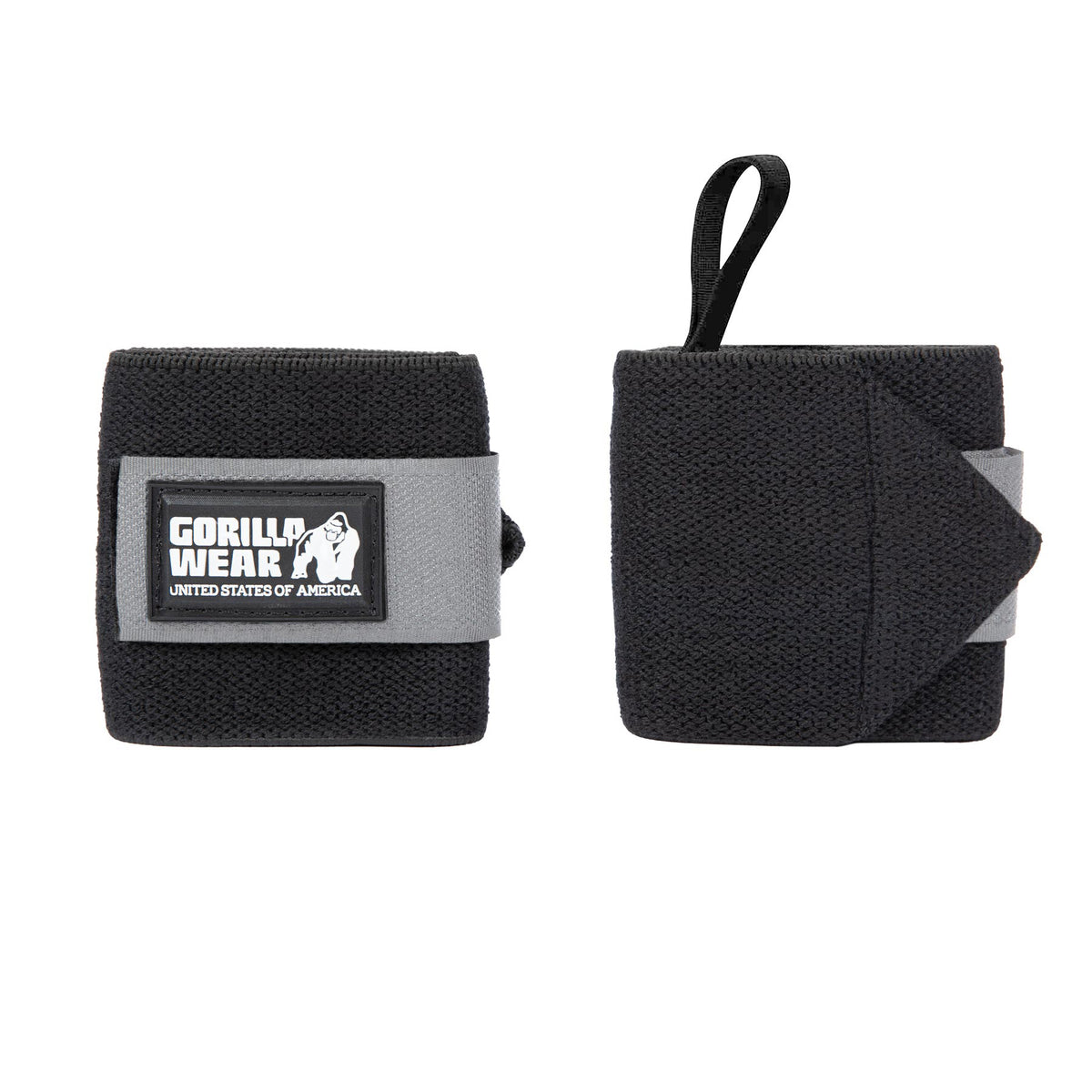 Gorilla Wear Wrist Wraps Basic, black/grey