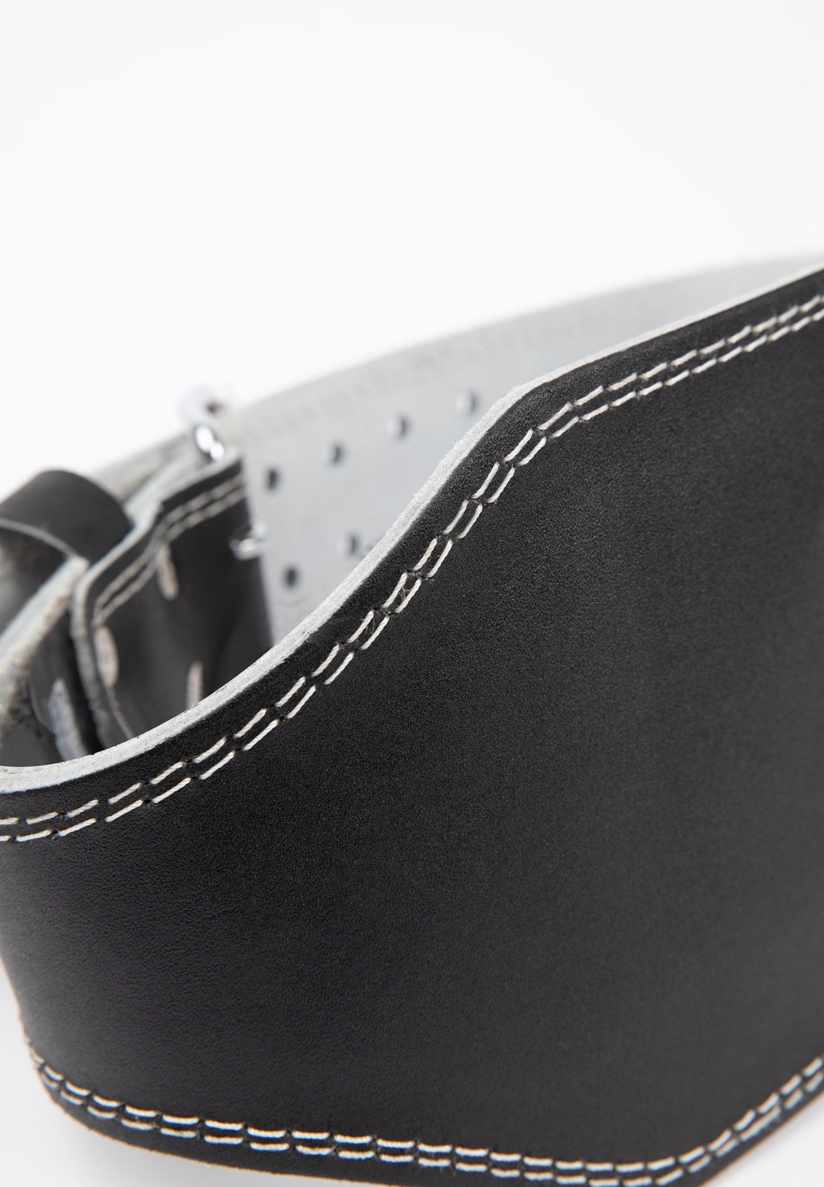 Gorilla Wear 6 Inch Padded Leather Belt, black/black